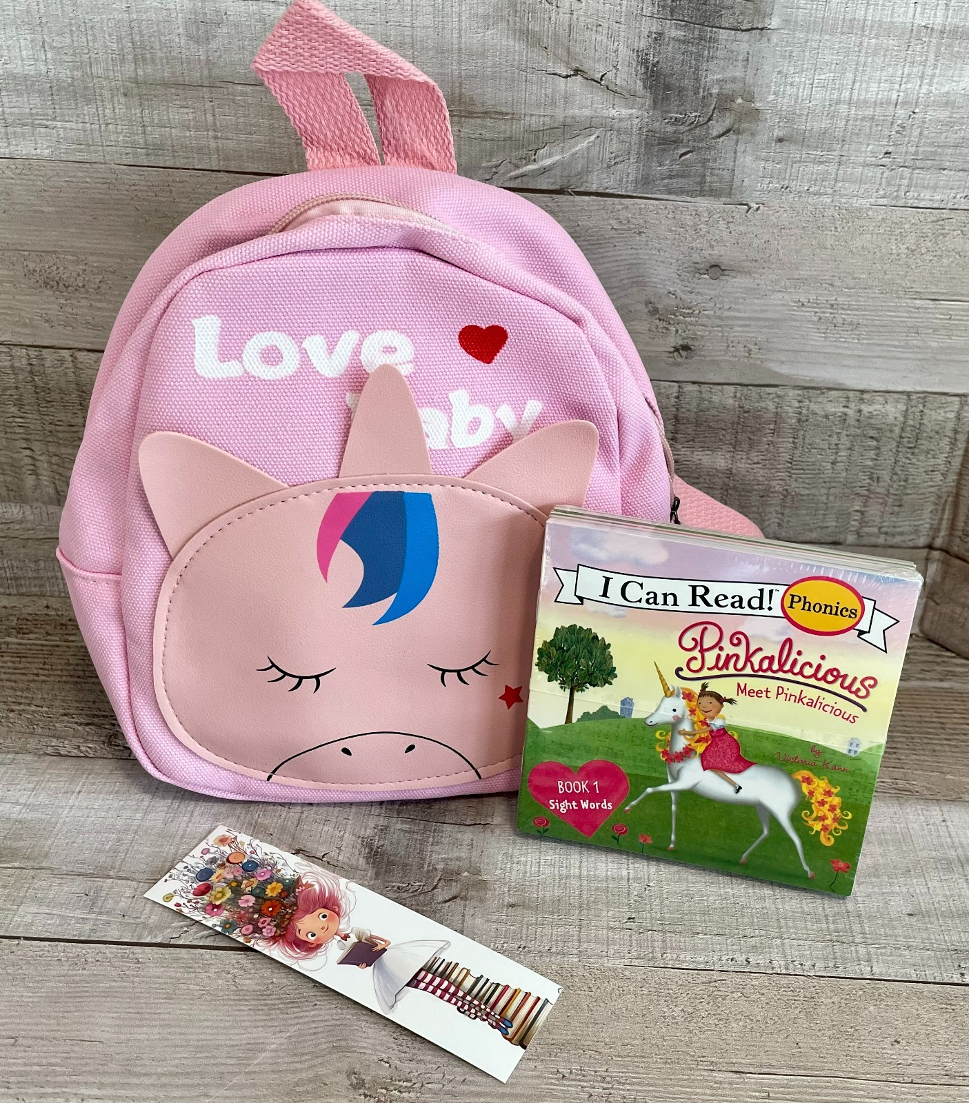 Pinkalicious I Can Read Phonics Books -Lot of 12 Plus Canvas Bookbag