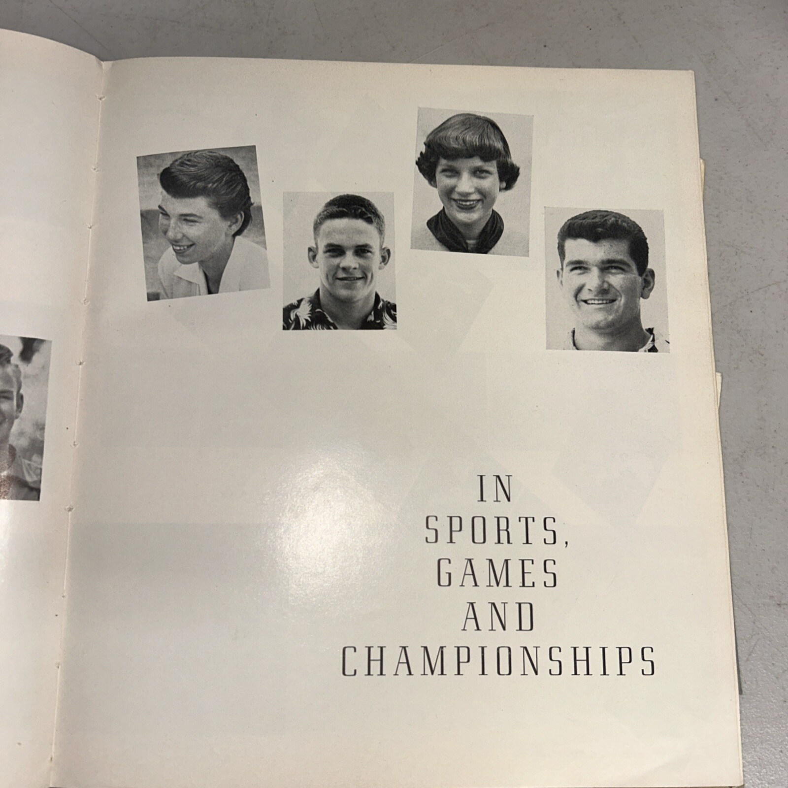 1952 Vintage Yearbook Cardinal Whittier Ca with ephemera