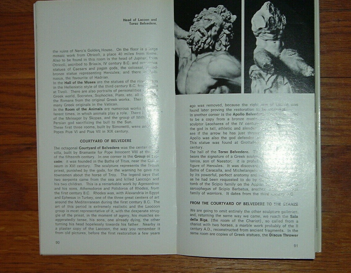 REDUCED: Vintage Guide Book, Rome with My Guide, 1970, 135 pages
