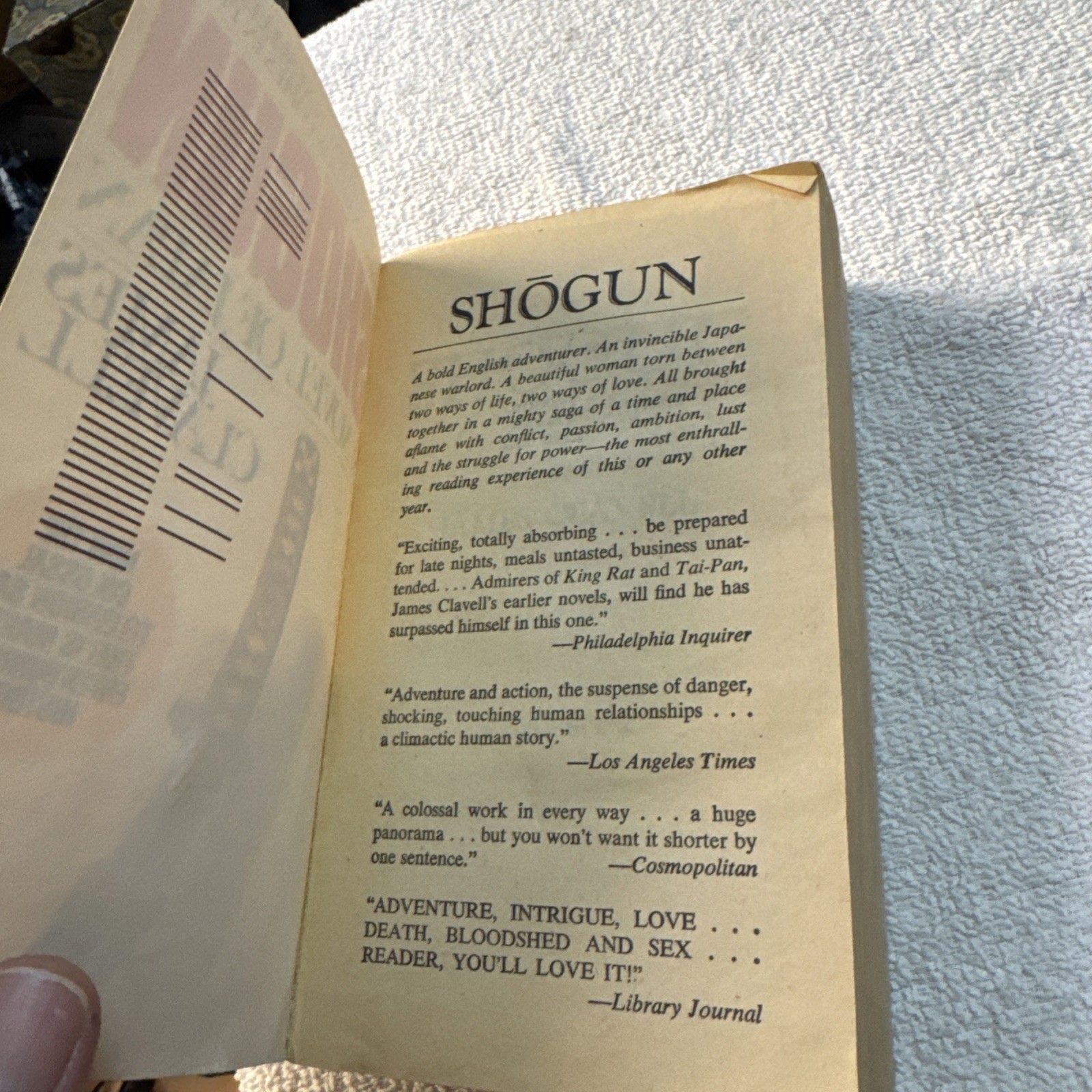 Shogun A Novel of Japan James Clavell Dell Paperback Book ( Read )