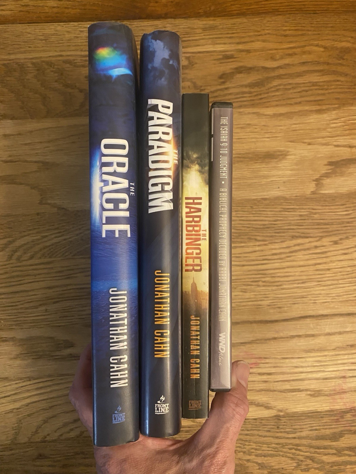 Jonathan Cahn Book & DVD Lot Harbinger, Paradigm, Oracle, Isaiah 9:10 Judgement