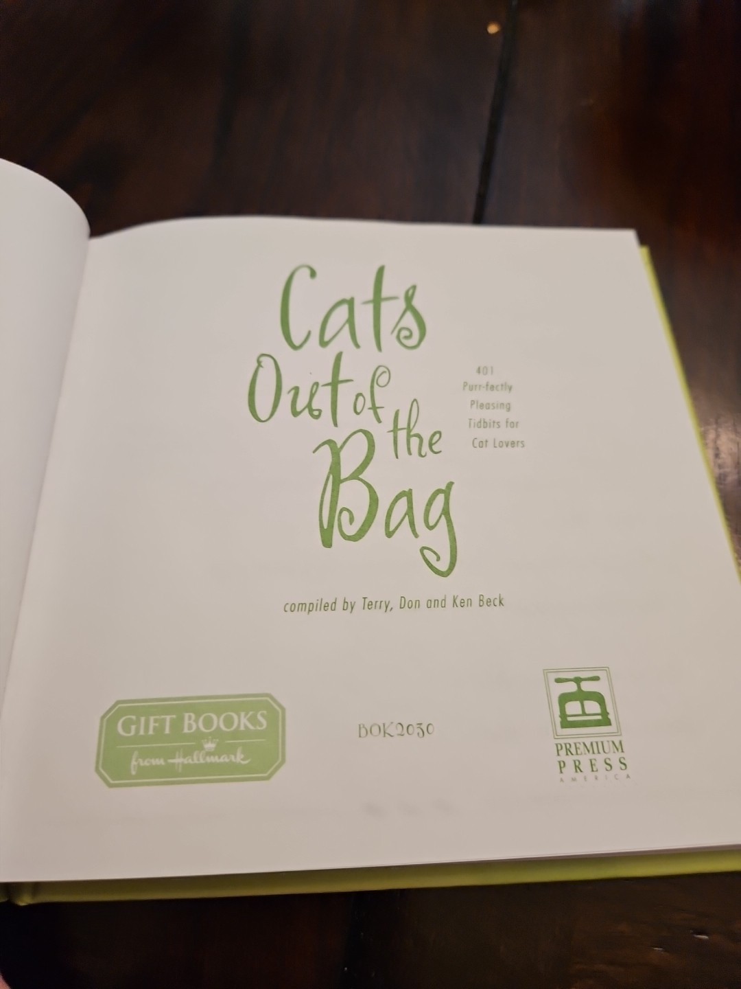 Cats Out Of Bag By Terry, Don And Ken Beck