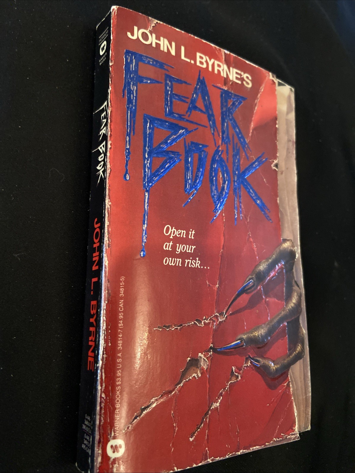 Fear Book John L Byrne First Edition 1st Printing 1988 Mass Market Paperback