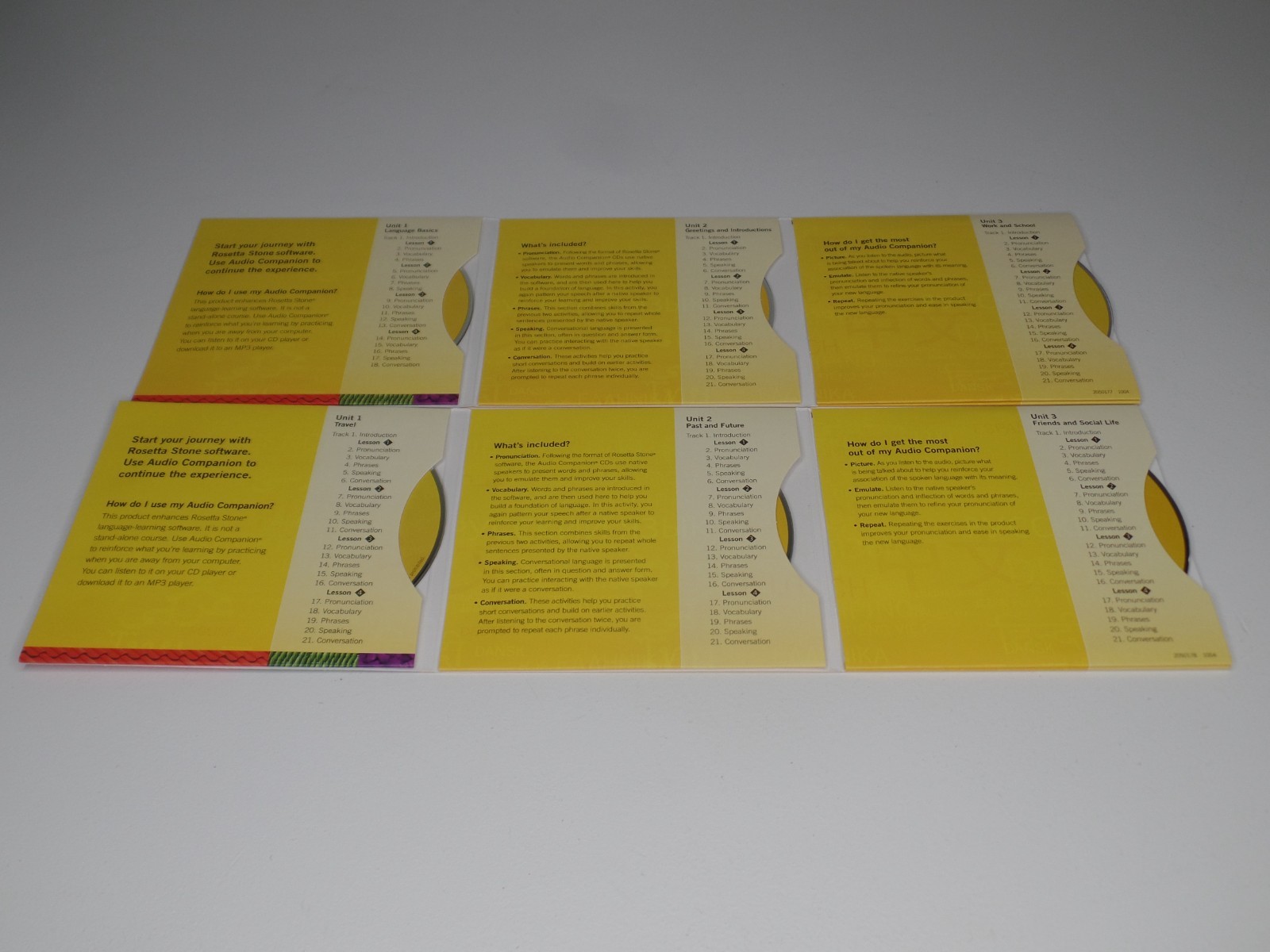 Rosetta Stone German Deutsch Level 1,2,3,4,5 Disc Set with Headphones New Unused