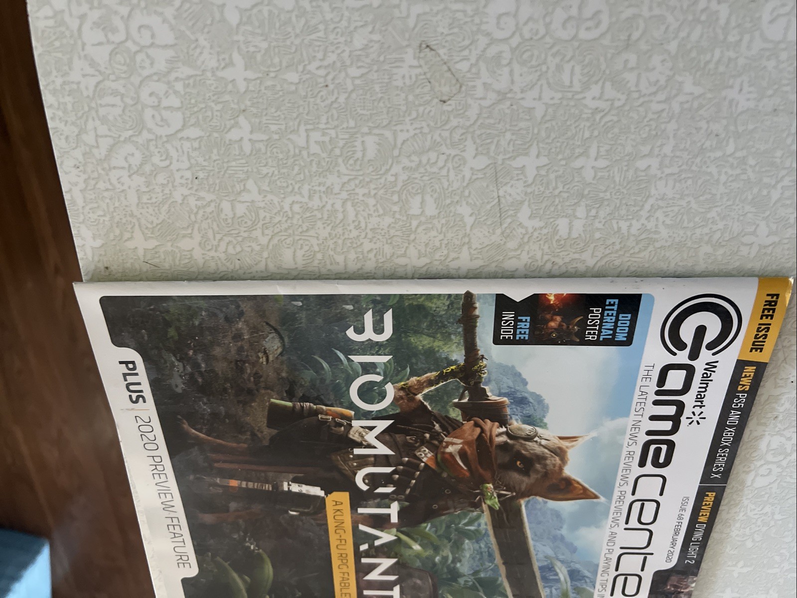 Walmart Gamecenter Magazine Issue 68 Feb 2020 – Biomutant Doom Eternal Poster