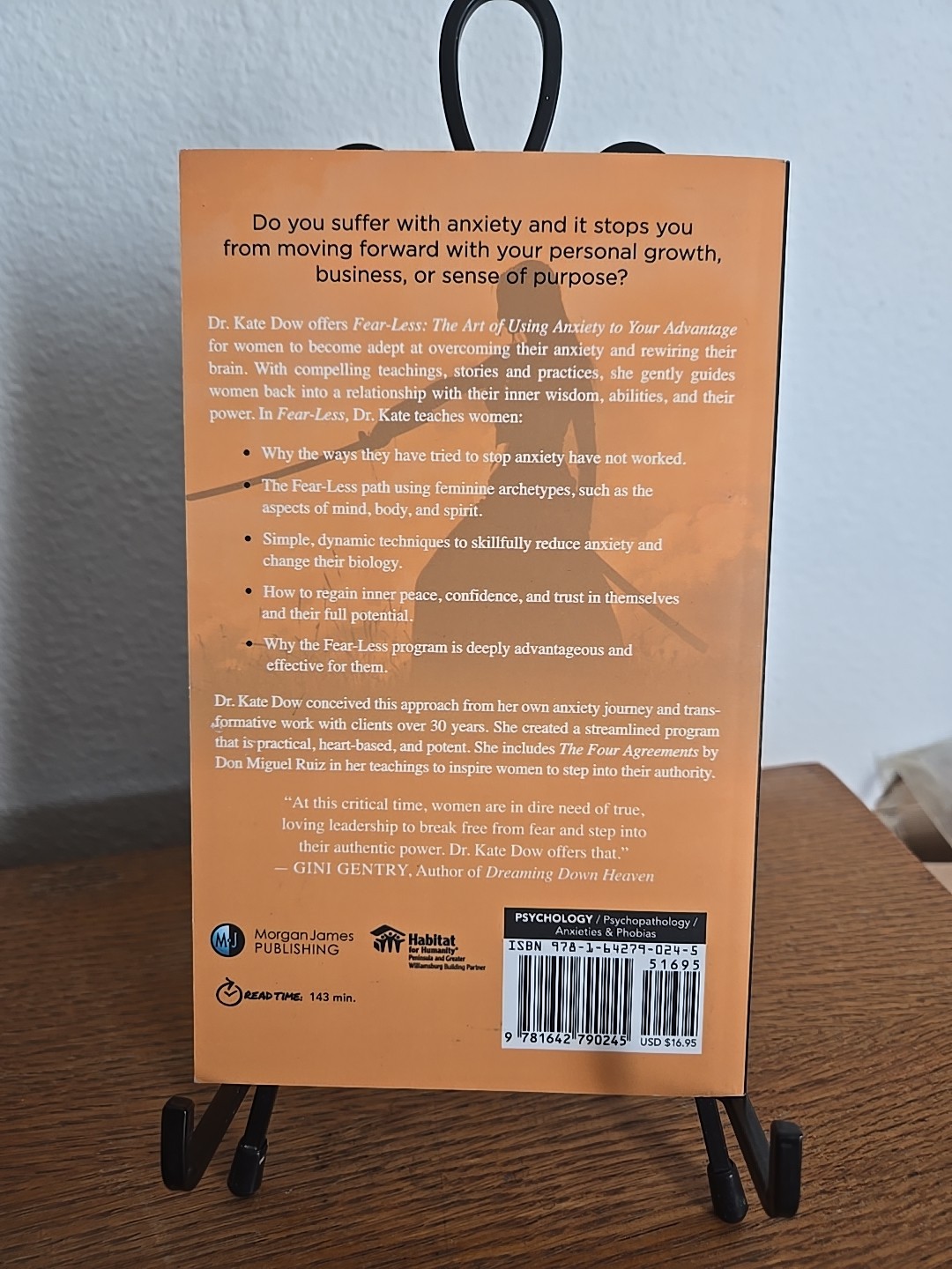 FEAR-LESS: THE ART OF USING YOUR ANXIETY TO YOUR ADVANTAGE By Kate Dow EXCELLENT