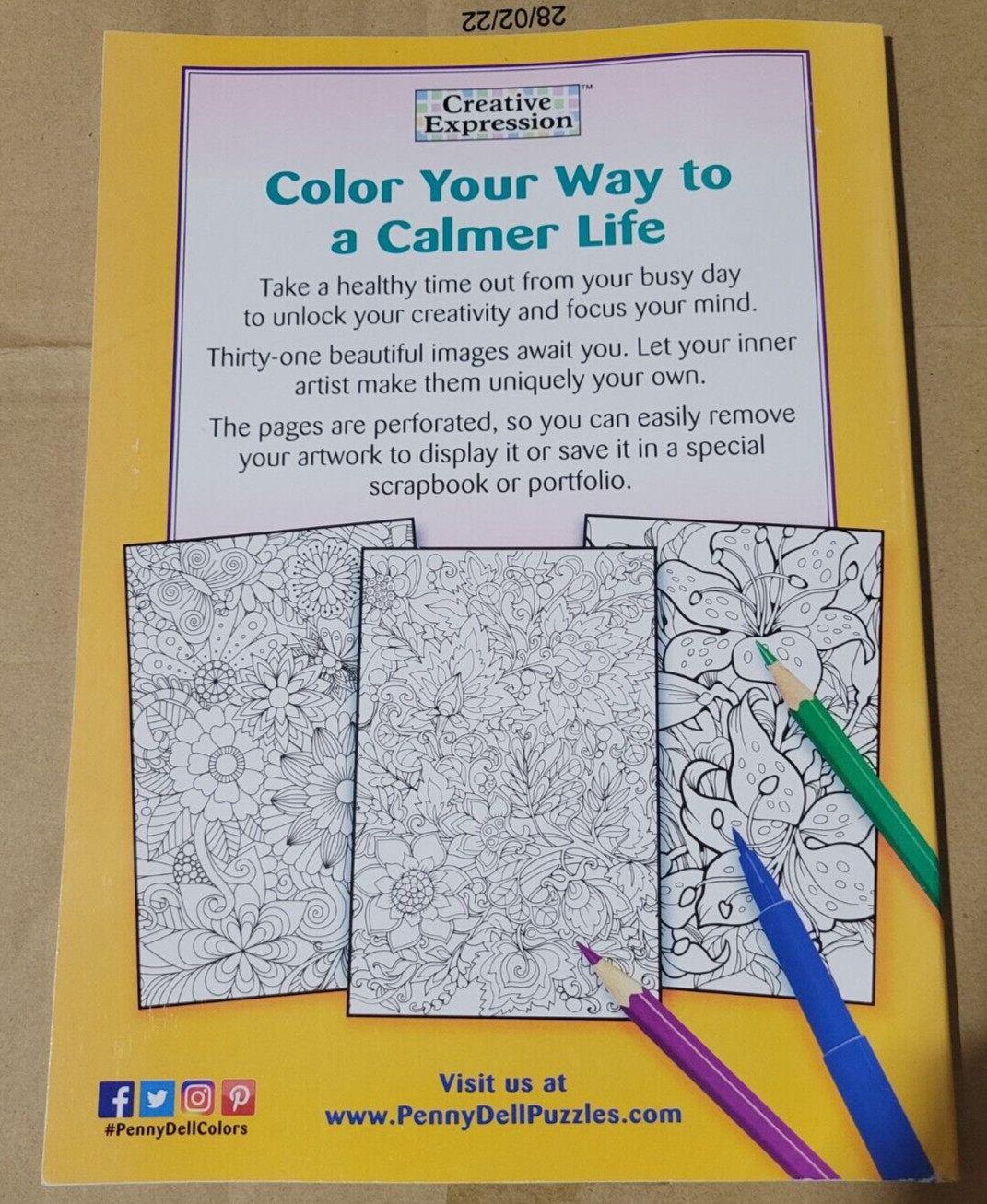 FLYING COLORS – Let Your Imagination Take Flight!- Vol. 23 -Adult Coloring Book