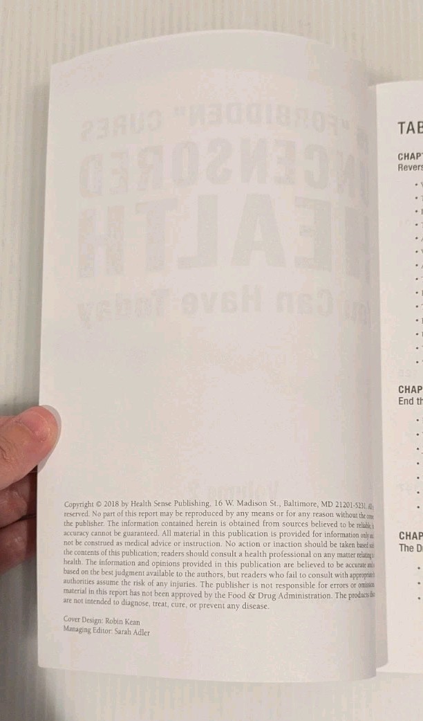 Uncensored Health 25 “Forbidden” Cures You Can Have Today Volume 2