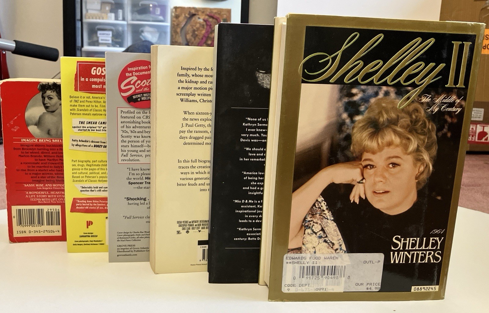 Lot 6 BOOKS Classic Hollywood BETTE DAVIS SHELLEY WINTERS SCOTTY BOWERS