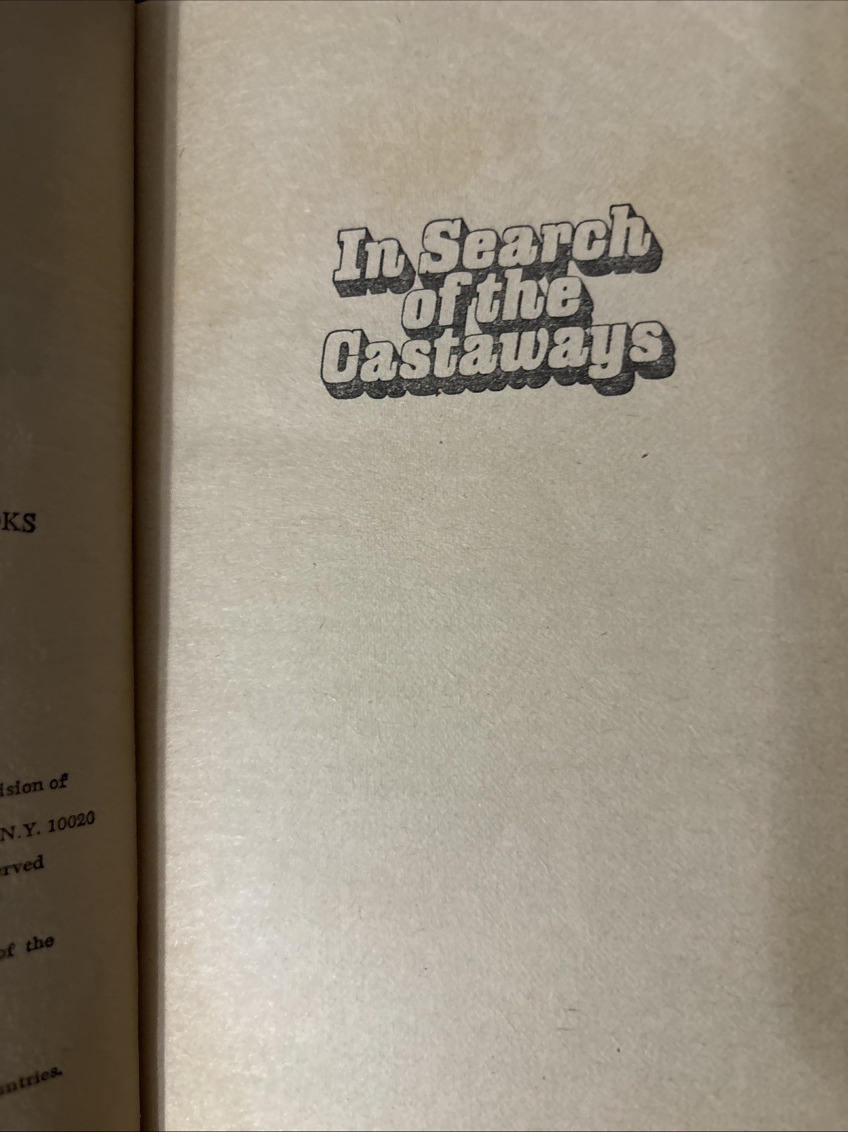 Hettie Jones In Search Of The Castaways 1978 Vintage PB Walt Disney Classic