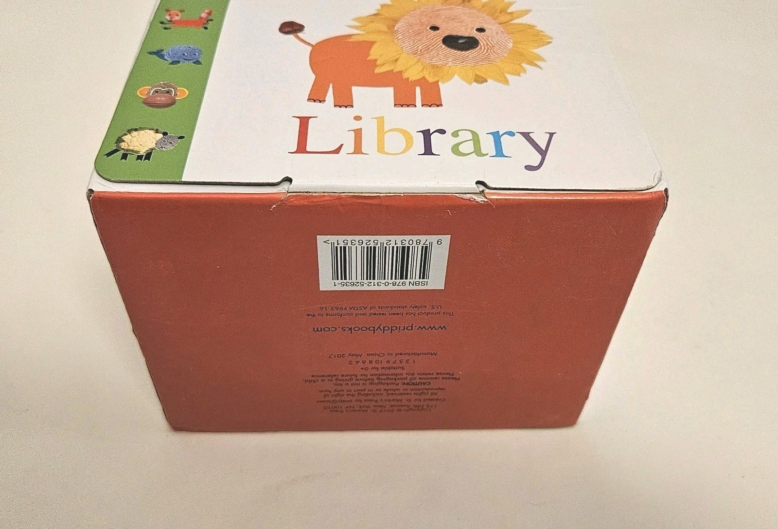 Priddy Books Alphaprints Child Library 8 Board Book Box Set Words Colors Shapes