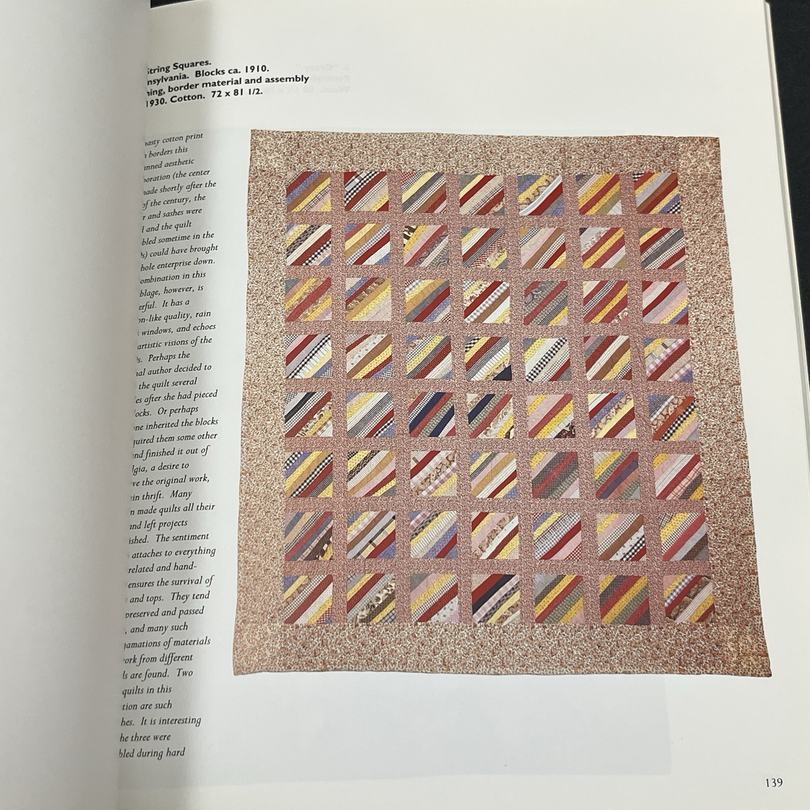 Abstract Design in American Quilts Book J. Holstein Kentucky Quilt 1991 1st ed