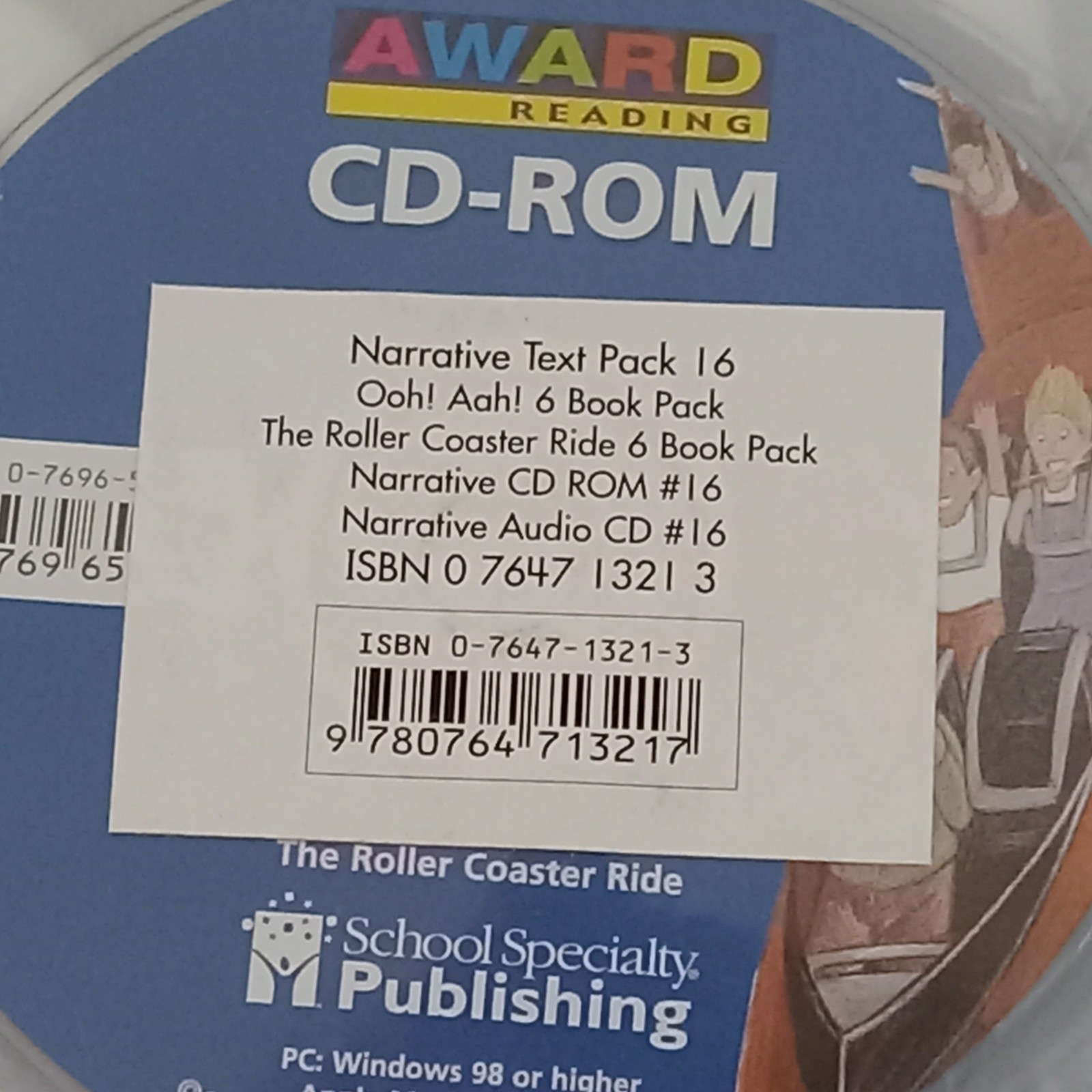 Award Reading 2 Title 6 Books Each Audio Ooh! Aah! And The Roller Coaster Ride