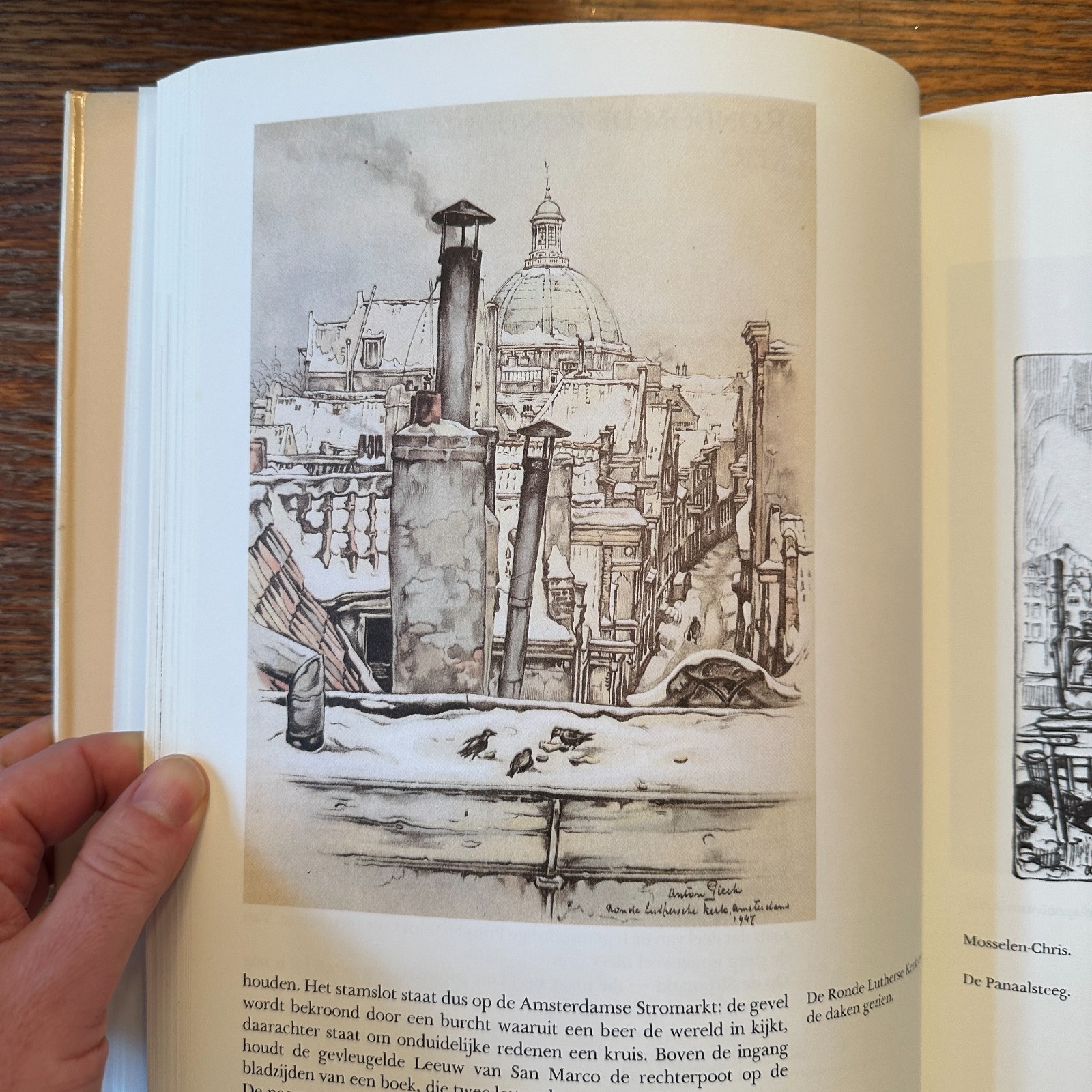 Memories of Amsterdam by Anton Pieck & Hans Vogelesang Dutch Art HC 1987 VG-