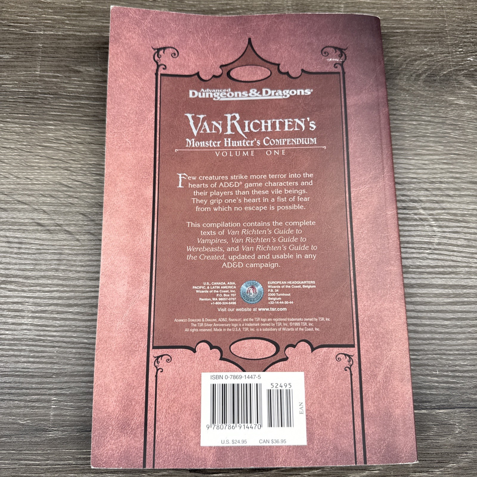 Dungeons & Dragons Ravenloft Van Richten’s Monster Hunter Compendium Volume 1