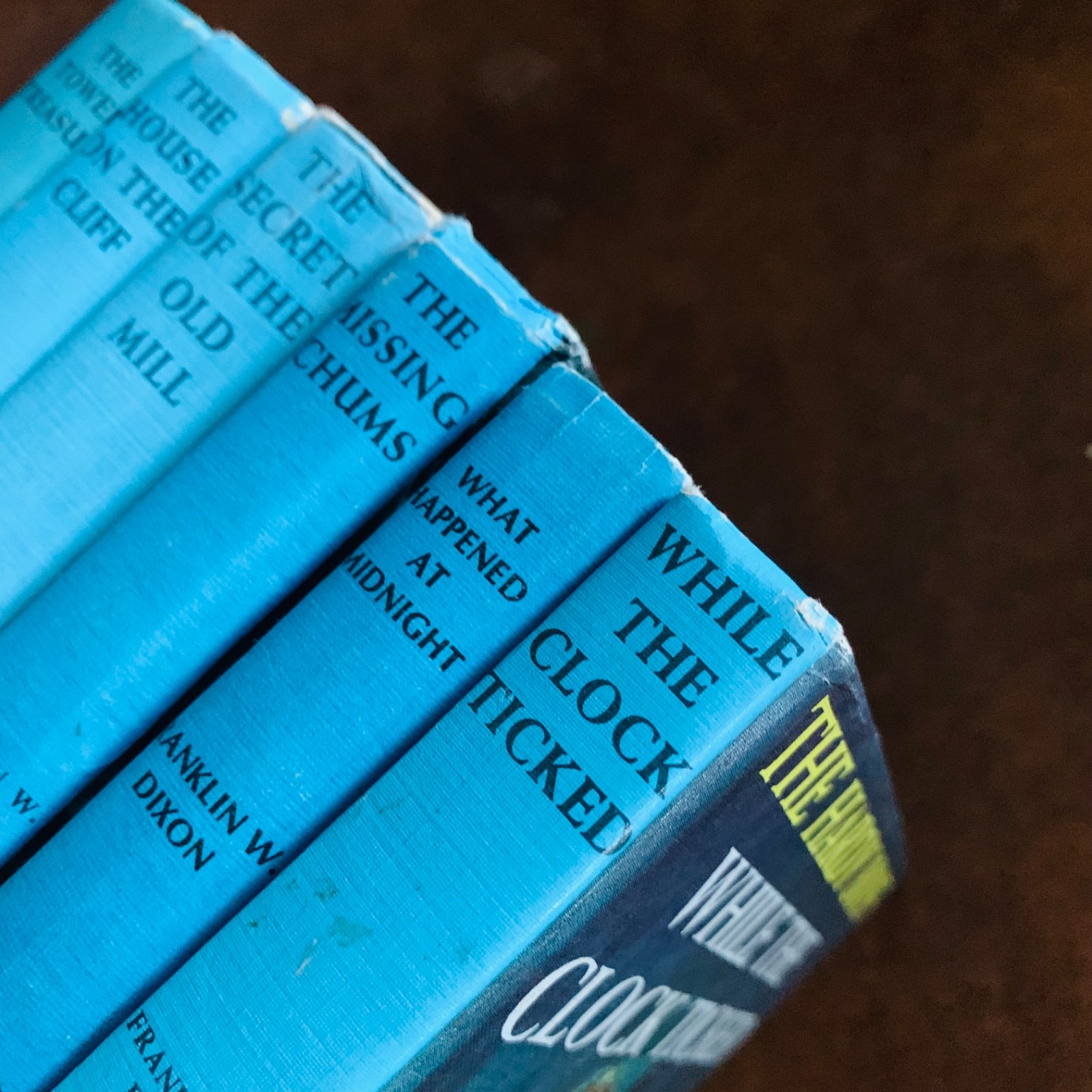 6 Vintage The Hardy Boys Mystery Books Franklin W Dixon Blue Matte 1 – 4 10, 11