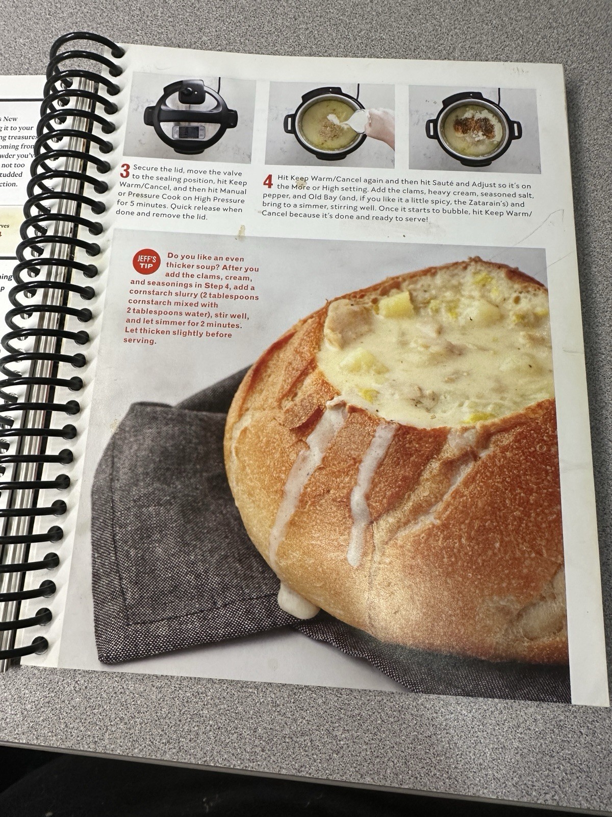 Step By Step Instant Pot Cookbook Spiral Bound Yummy Easy Recipes Very Good Cond
