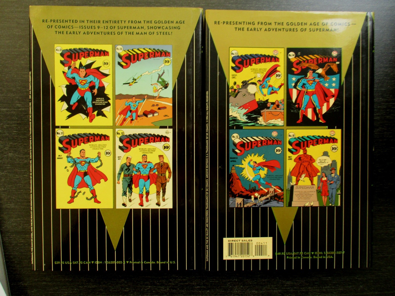 Archive Editions Superman Archives volumes 1-4 & 6-7 Hardcover w/dj VG
