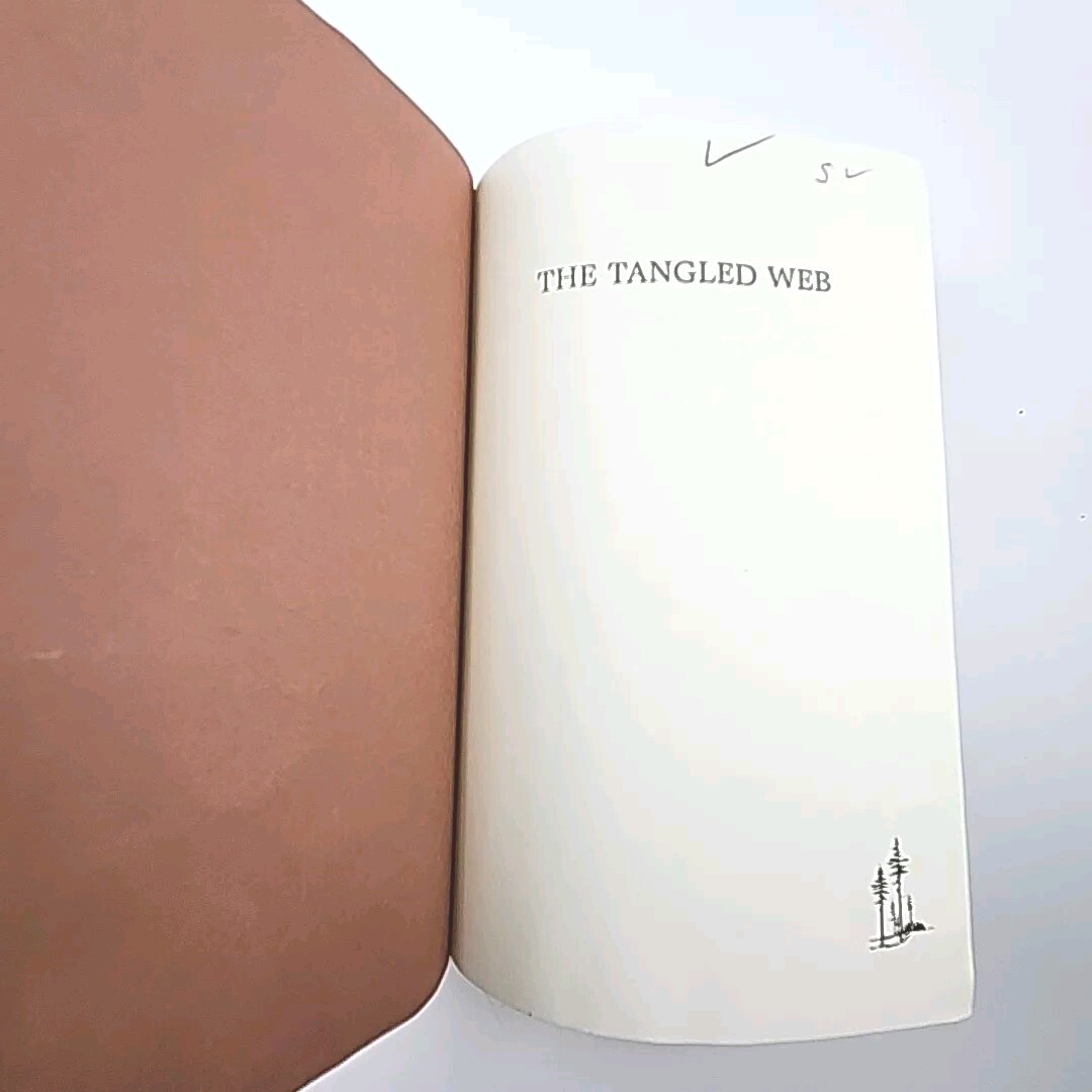 The Tangled Web by Giles A. Lutz LARGE PRINT Edition Hardcover Book 1983
