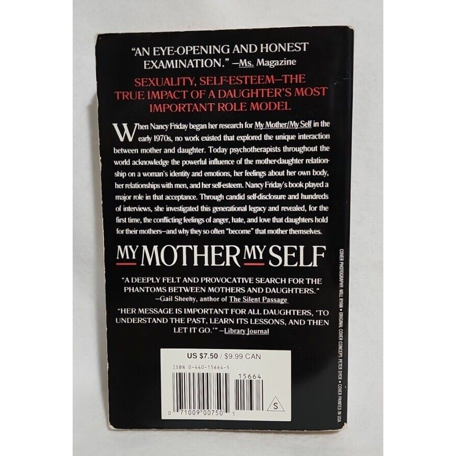 My Mother/My Self: The Daughter’s Search for Identity Nancy Friday (1987) Book