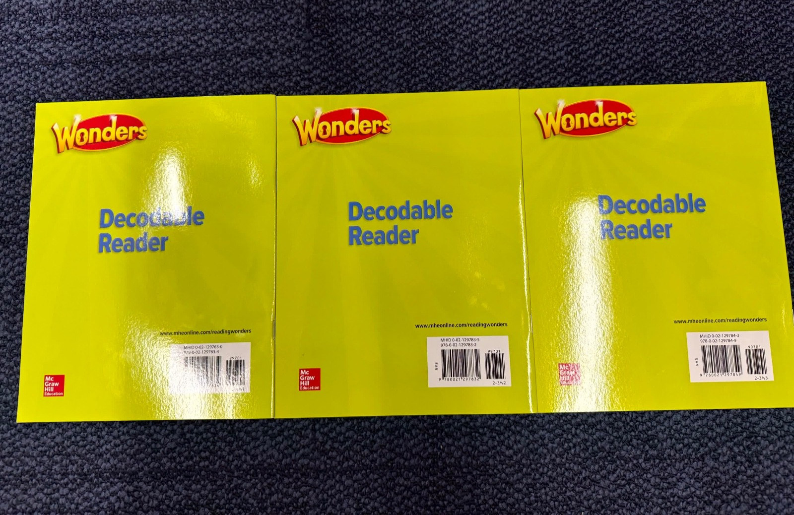 McGraw Hill Wonders Decodable Readers 1-3 Wonder Works Reading