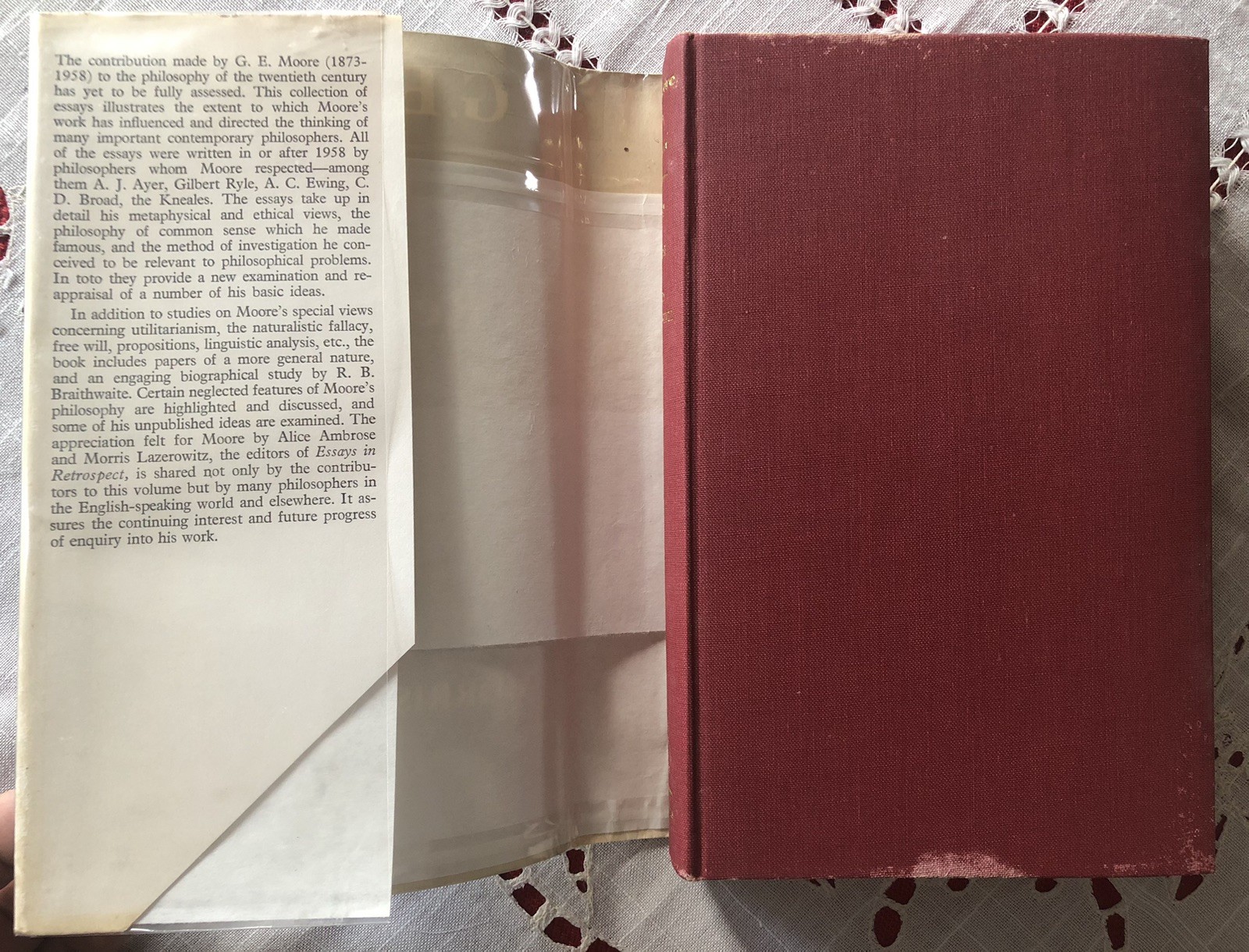G. E. Moore : Essays in Retrospect eds. Alice Ambrose & Morris Lazerowitz