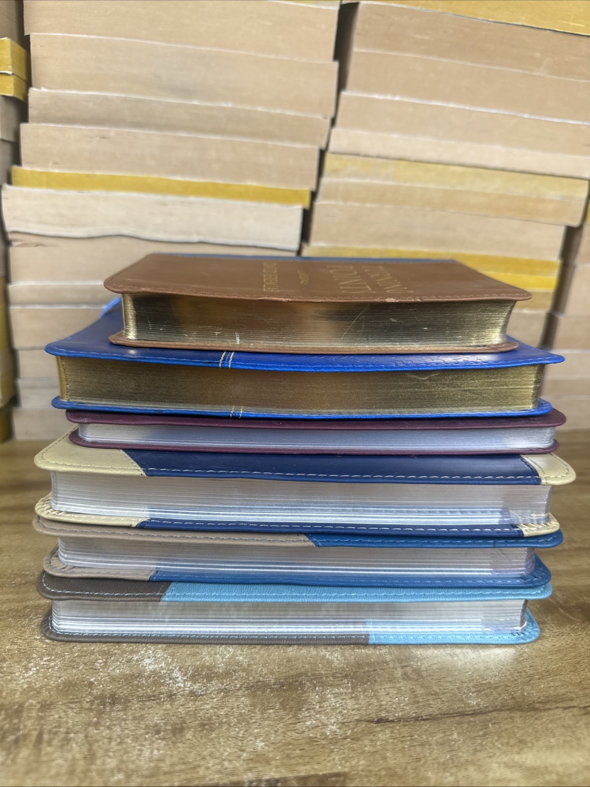 Lot of 5 David Jeremiah Leather Devotional Books Christian Set Leather READ