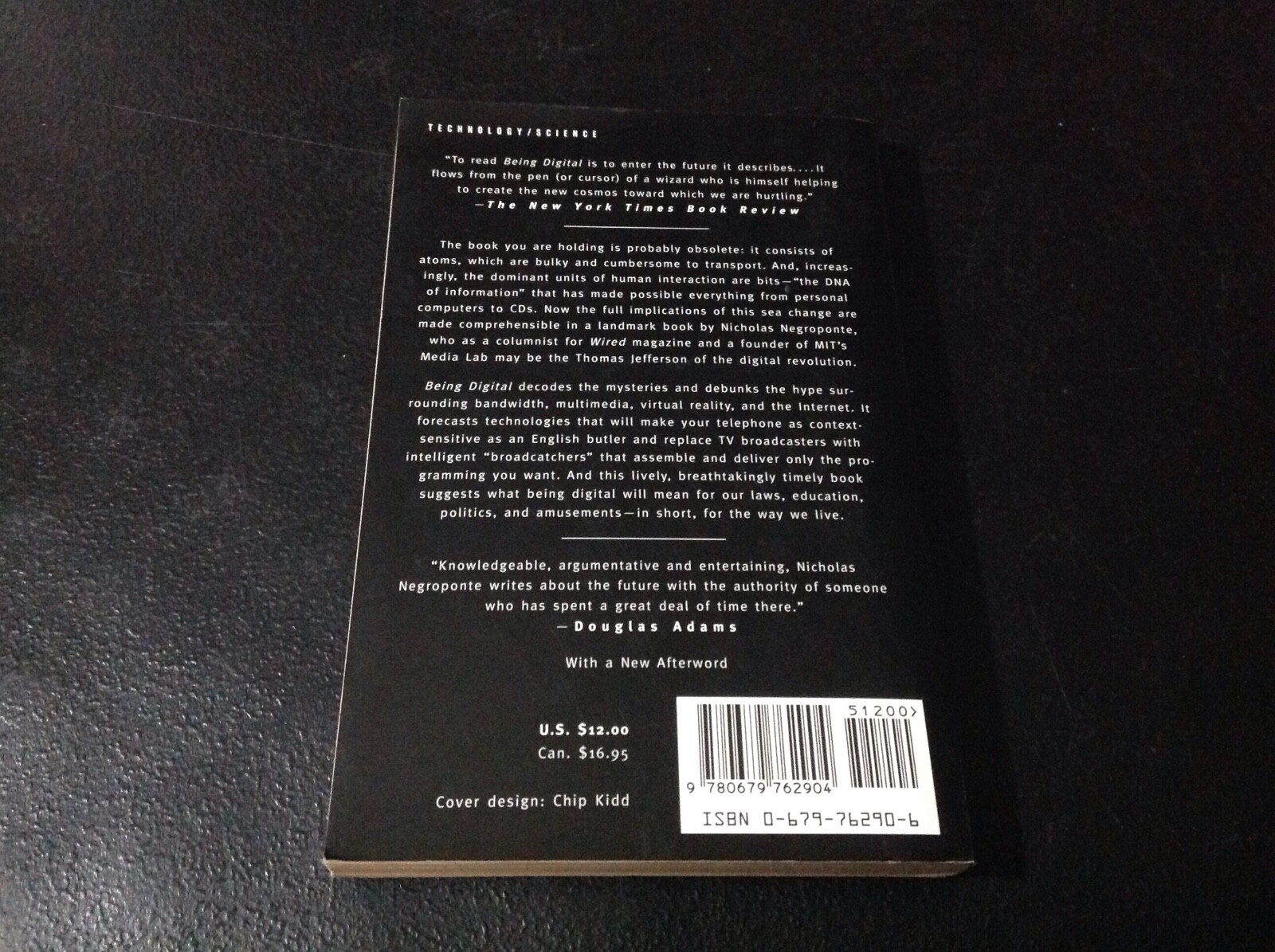 Being Digital by Nicolas Negroponte 1995 Trade Paperback (Like New)