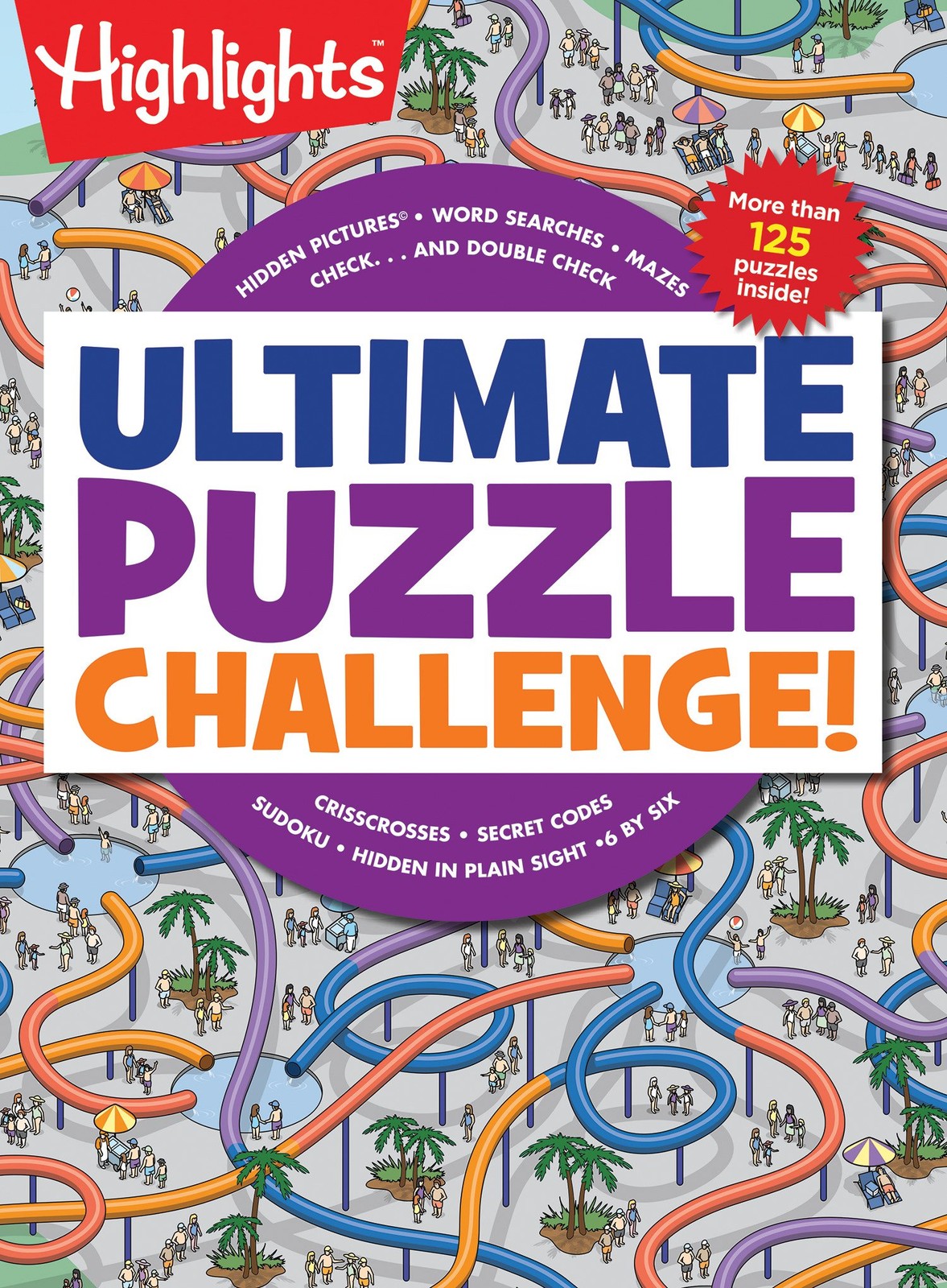 Ultimate Puzzle Challenge!: 125+ Brain Games for Kids, Mazes, Multicolor