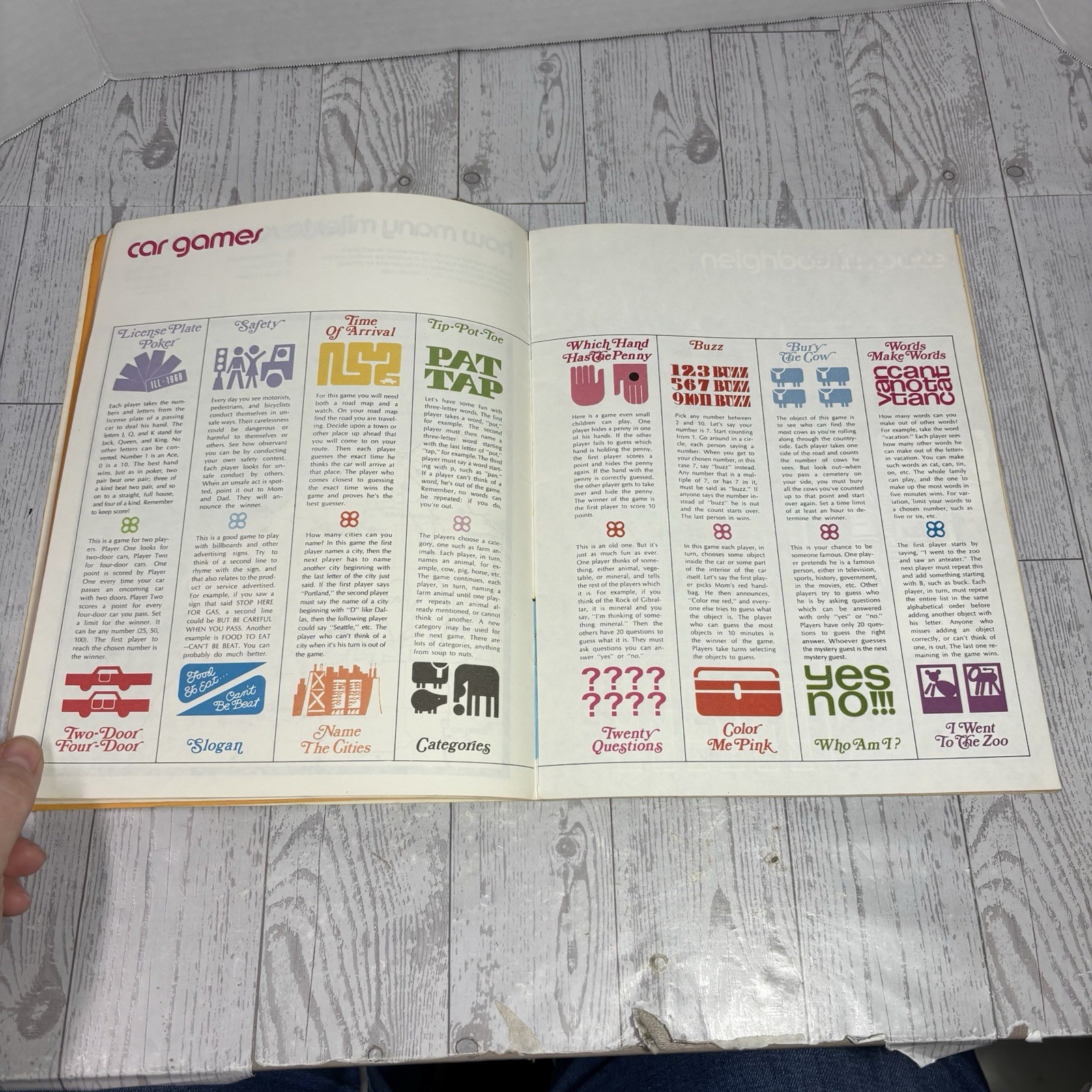 Vintage 1970s Rand McNally “Are We There Yet?” Travel Games Puzzle Kids USED