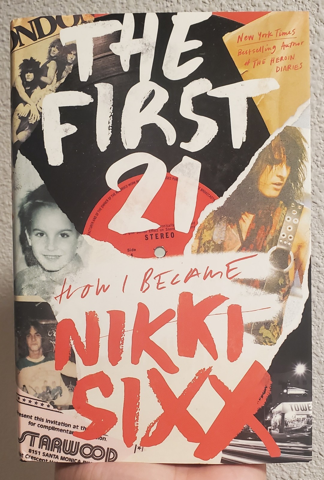 Nikki Sixx The First 21 Hand Signed Autograph Auto Book Motley Crue Bassist