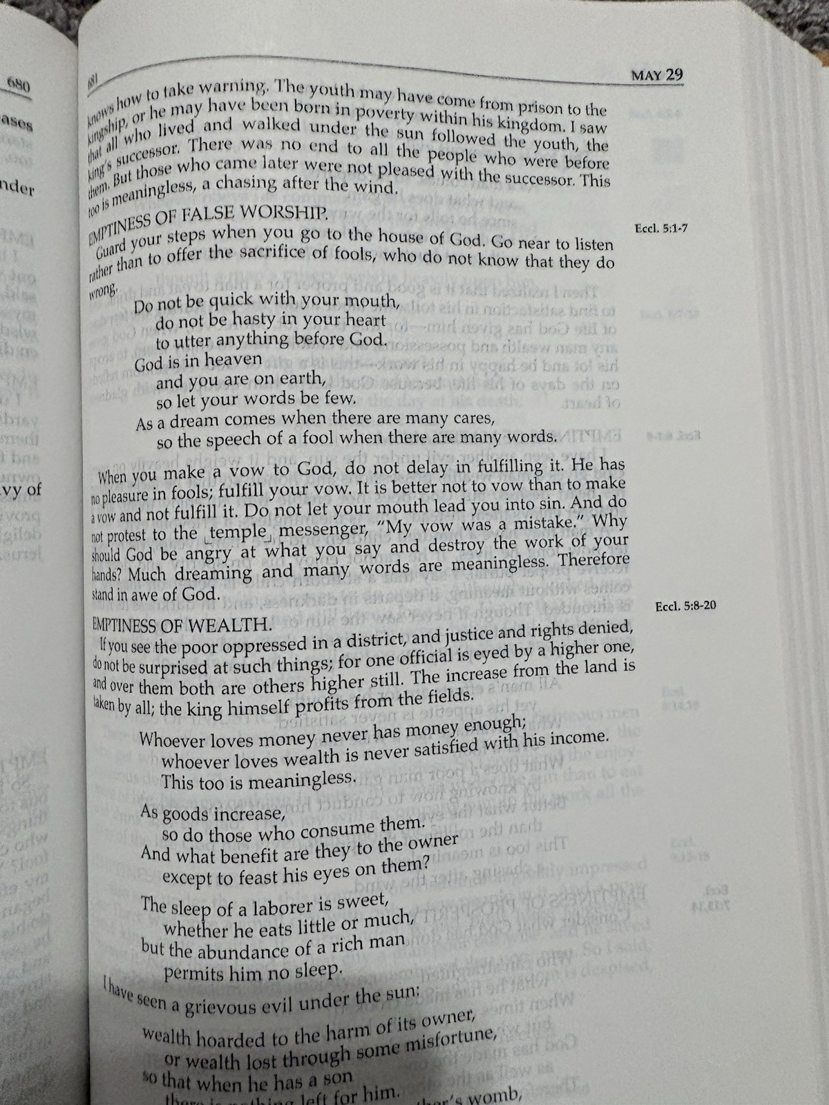 F. Lagard Smith The Daily Bible NIV In Chronological Order Hardcover