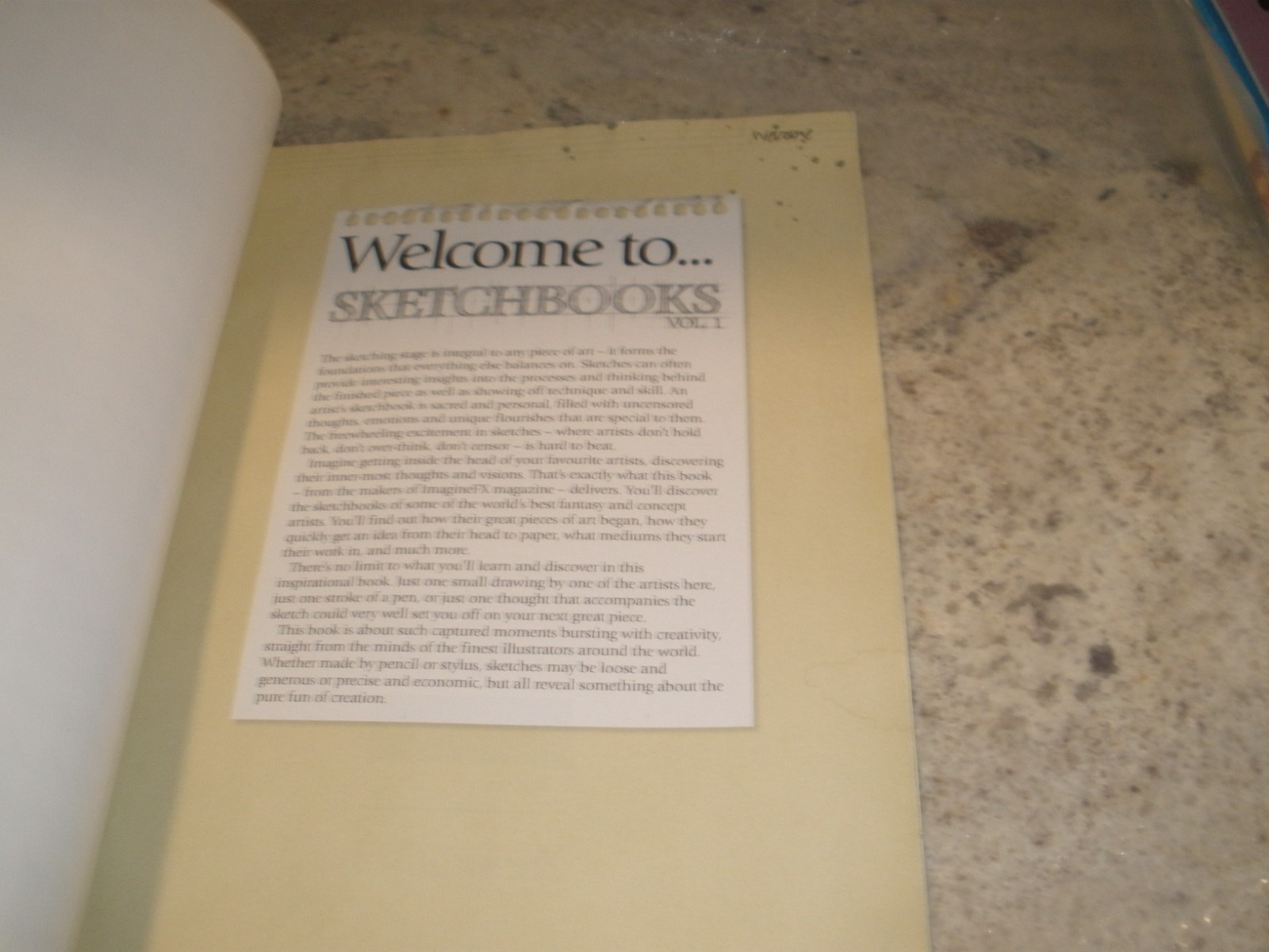 IMAGINE FX SKETCHBOOKS VOL 1 152 PAGES PB 2019