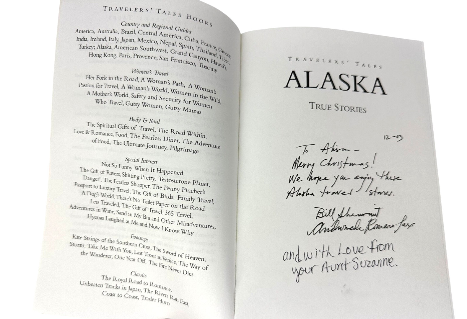 Travelers Tales Alaska True Stories (Travelers Tales Guides) c.2003 Paperback