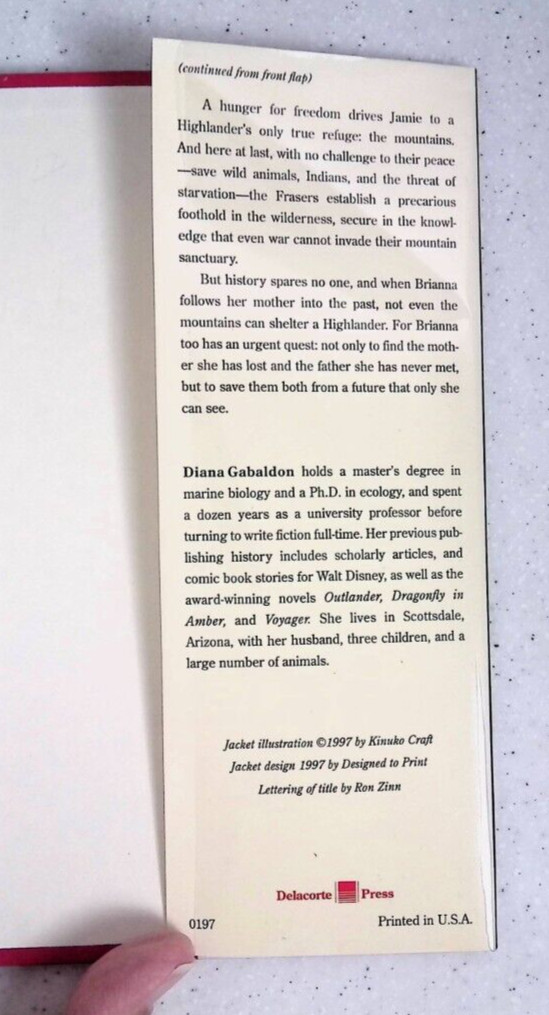 Drums of Autumn by Diana Gabaldon, Outlander, Signed, 1st Edition,Hardcover,1997