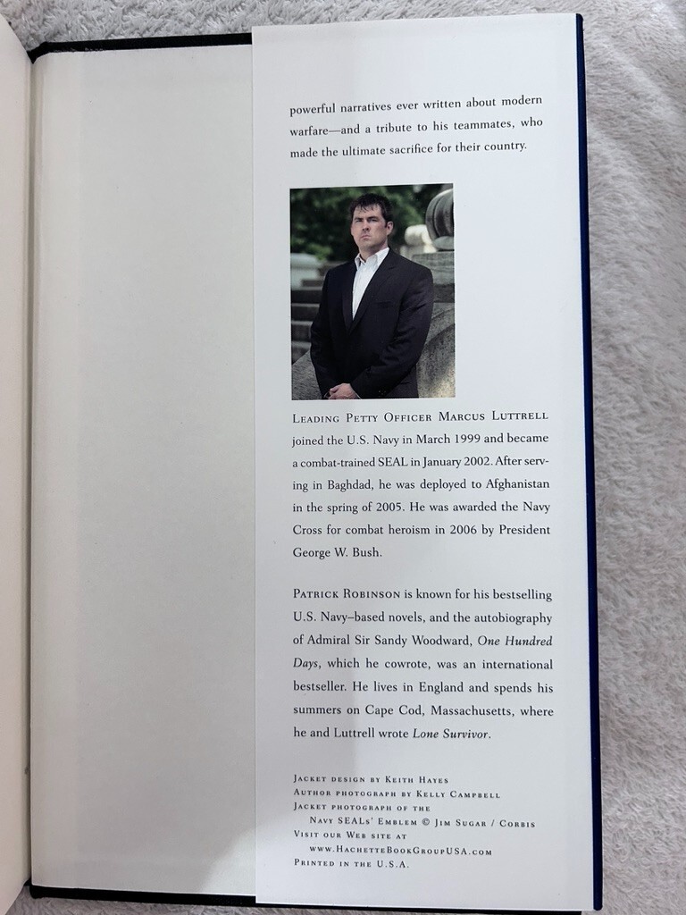 Michael Smith,Killer Elite;Howard E. Wasdin,Seal Team Six;Marcus Luttrell, Lone