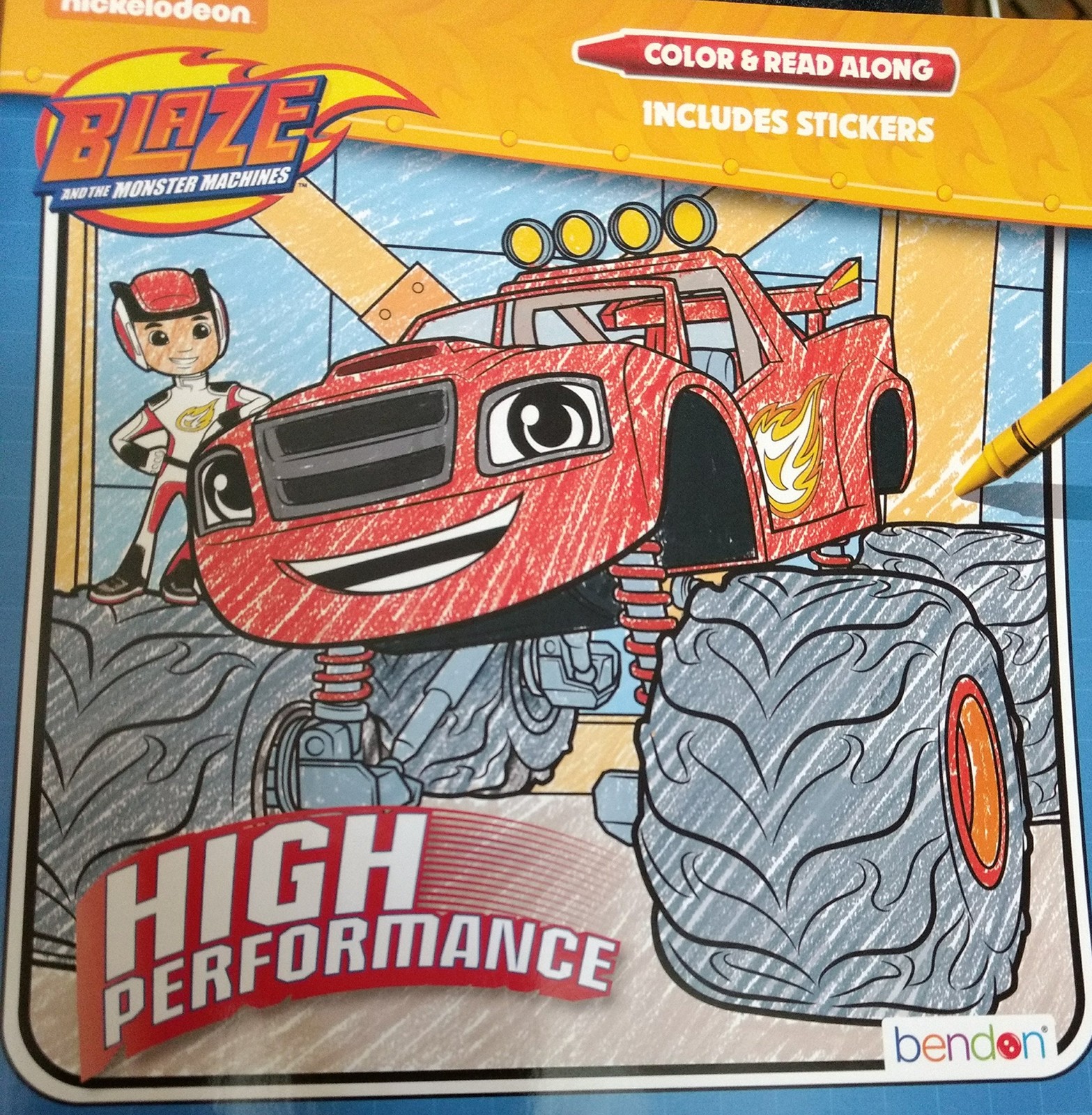 Blaze & the Monster Machines Color & Read Along (Includes Stickers) High Per…