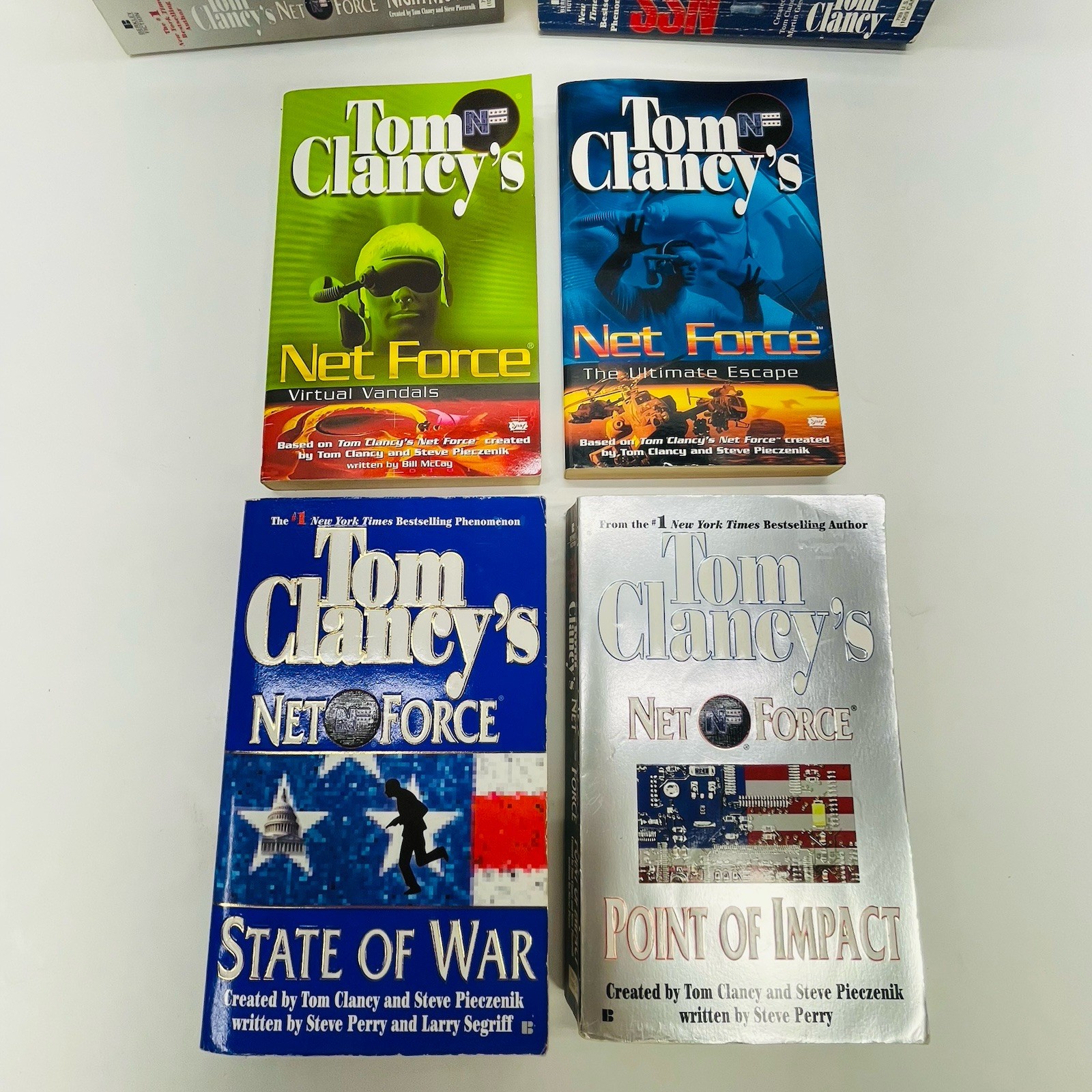 Lot of 23 Tom Clancy Paperbacks Splinter Cell, Op-Center, Power Plays, Net Force