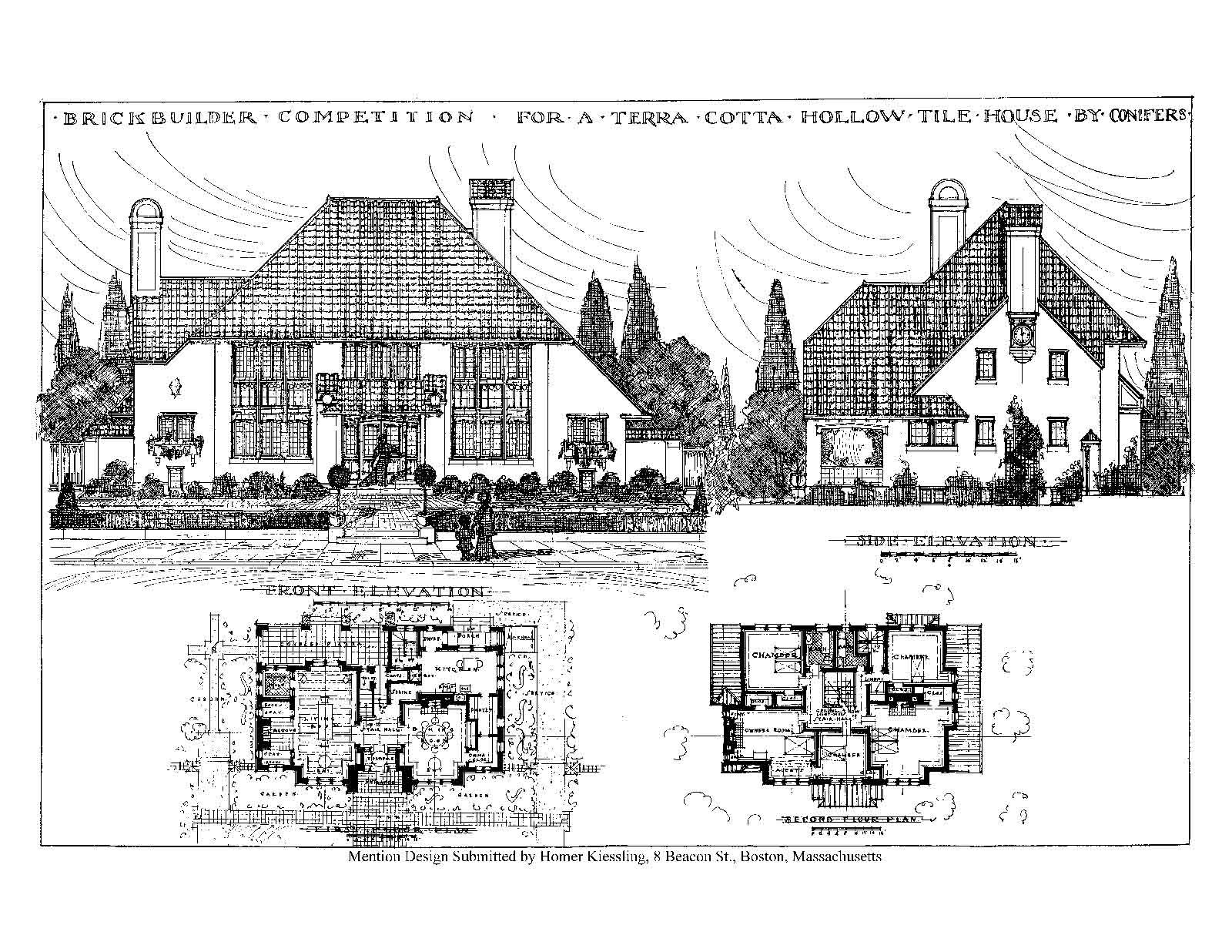 House Design Competitions, Book 2 Drawings – Natco- A Book of House Designs 1910