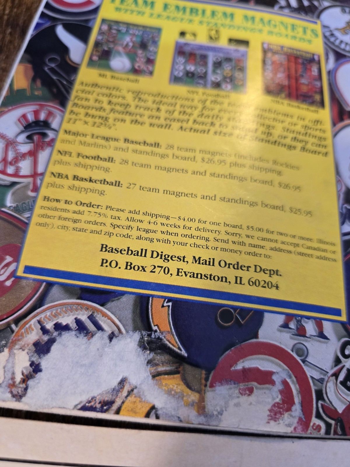 Lot Of 6 1994 Baseball Digest Various Conditions Mlb Sports Publication Vintage