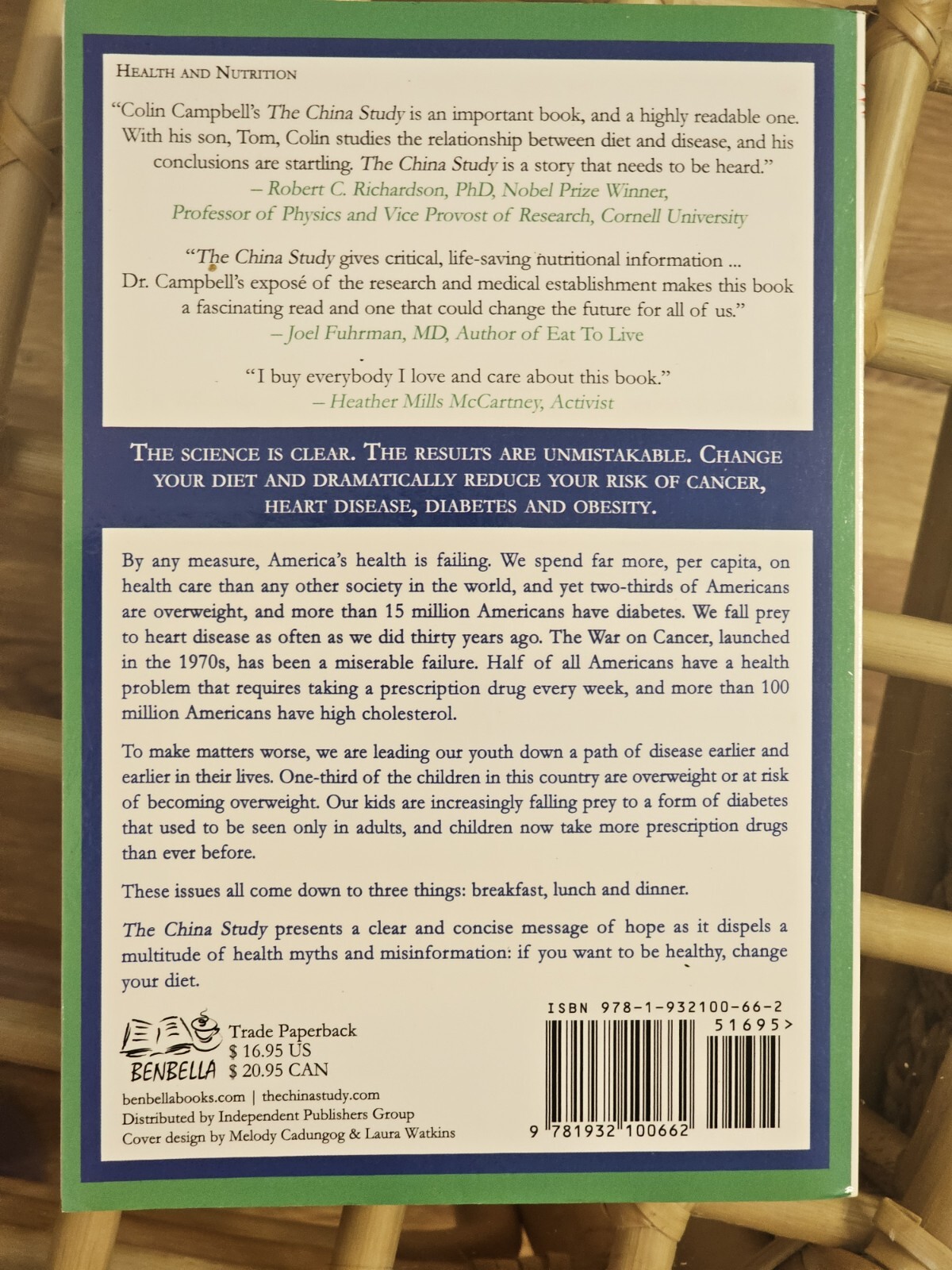 China Study : The Most Comprehensive Study of Nutrition T. Colin Campbell