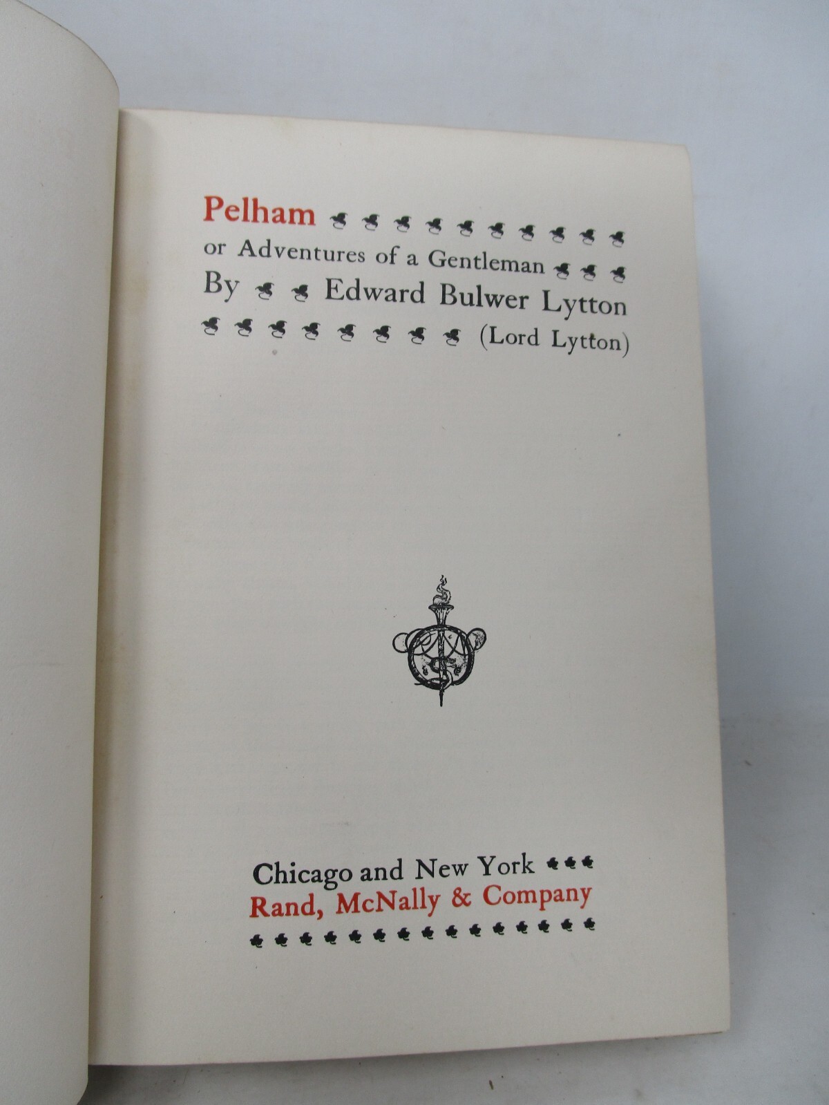 Pelham or The Adventures of a Gentleman by Edward Bulwer-Lytton