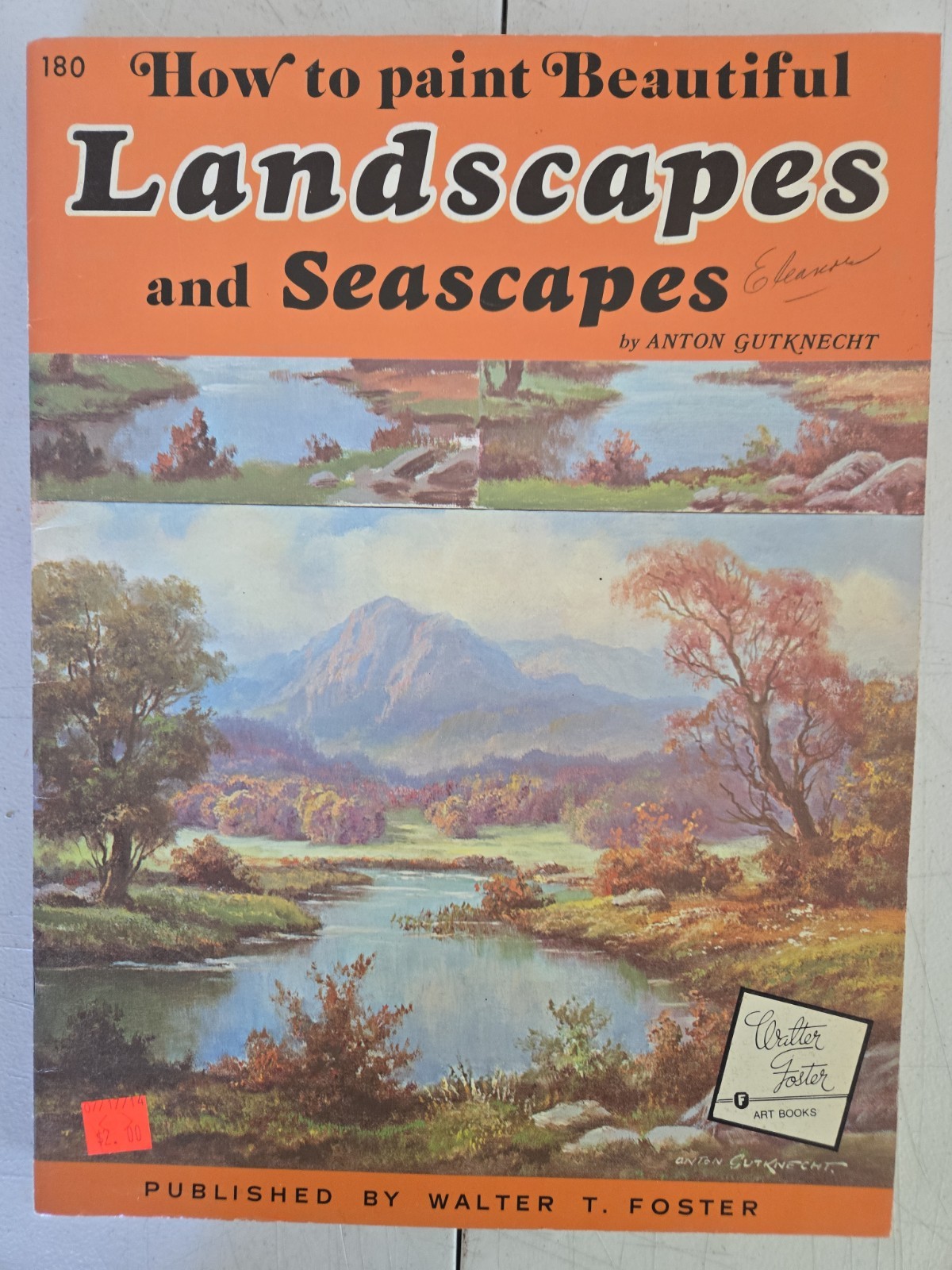 Lot of 7 Walter Foster HOW TO PAINT Art Books – Landscapes, Seascapes, Barns etc