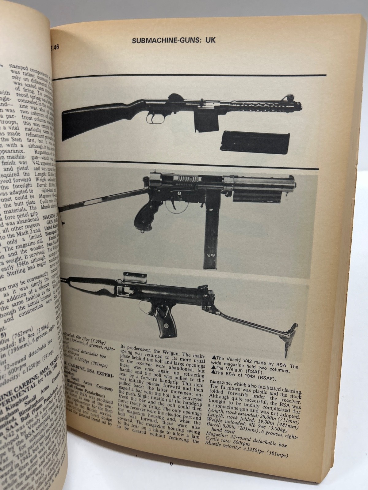 Vintage Firearms paperback book”Military Small Arms of 20th Century” 1973