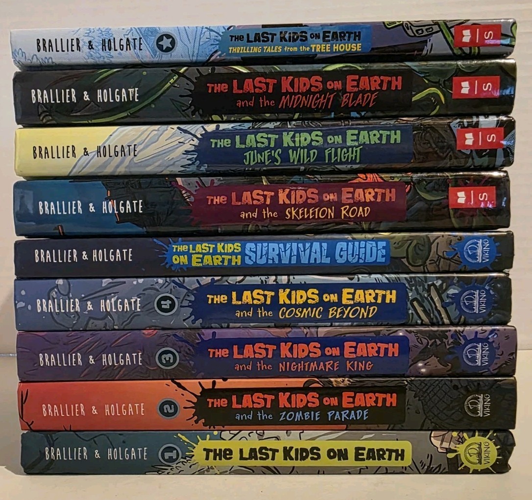 The Last Kids On Earth Hardcover Book Lot of 9 by Max Brallier Viking Scholastic