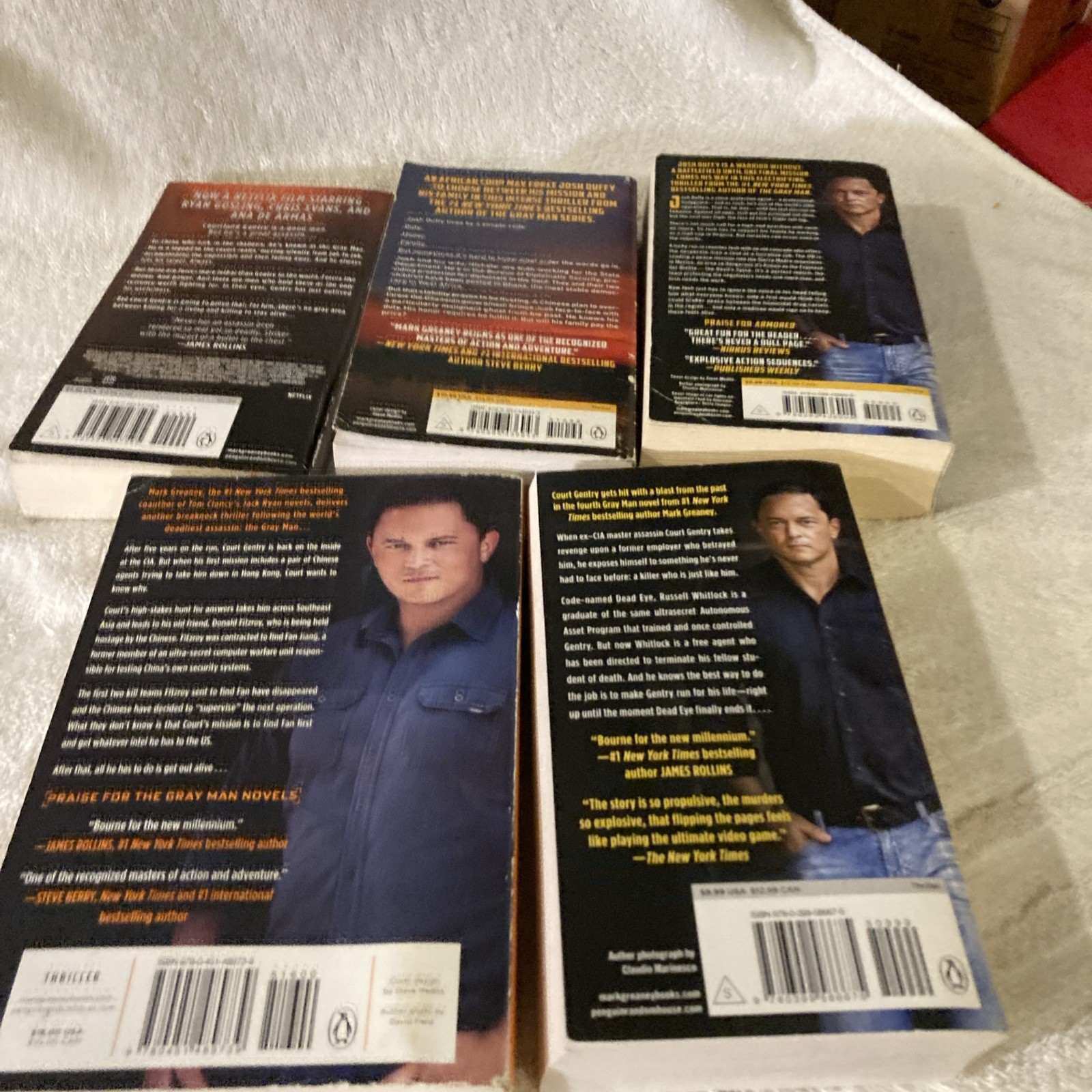 Lot of 5 Mark Greaney Gray Man Series pbs Very Good