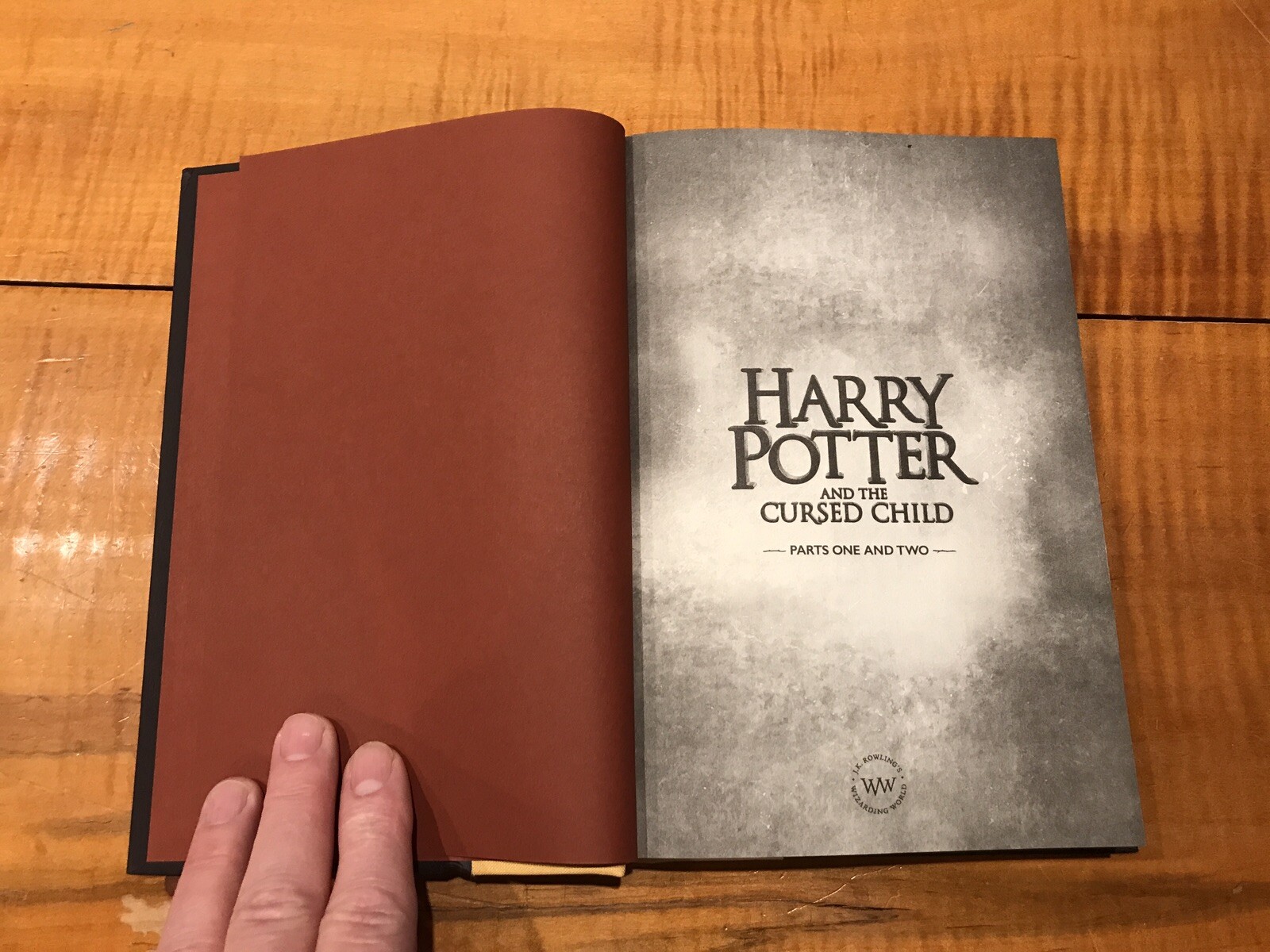Special Rehearsal Edition J. K. ROWLING Harry Potter and the Cursed Child 2016