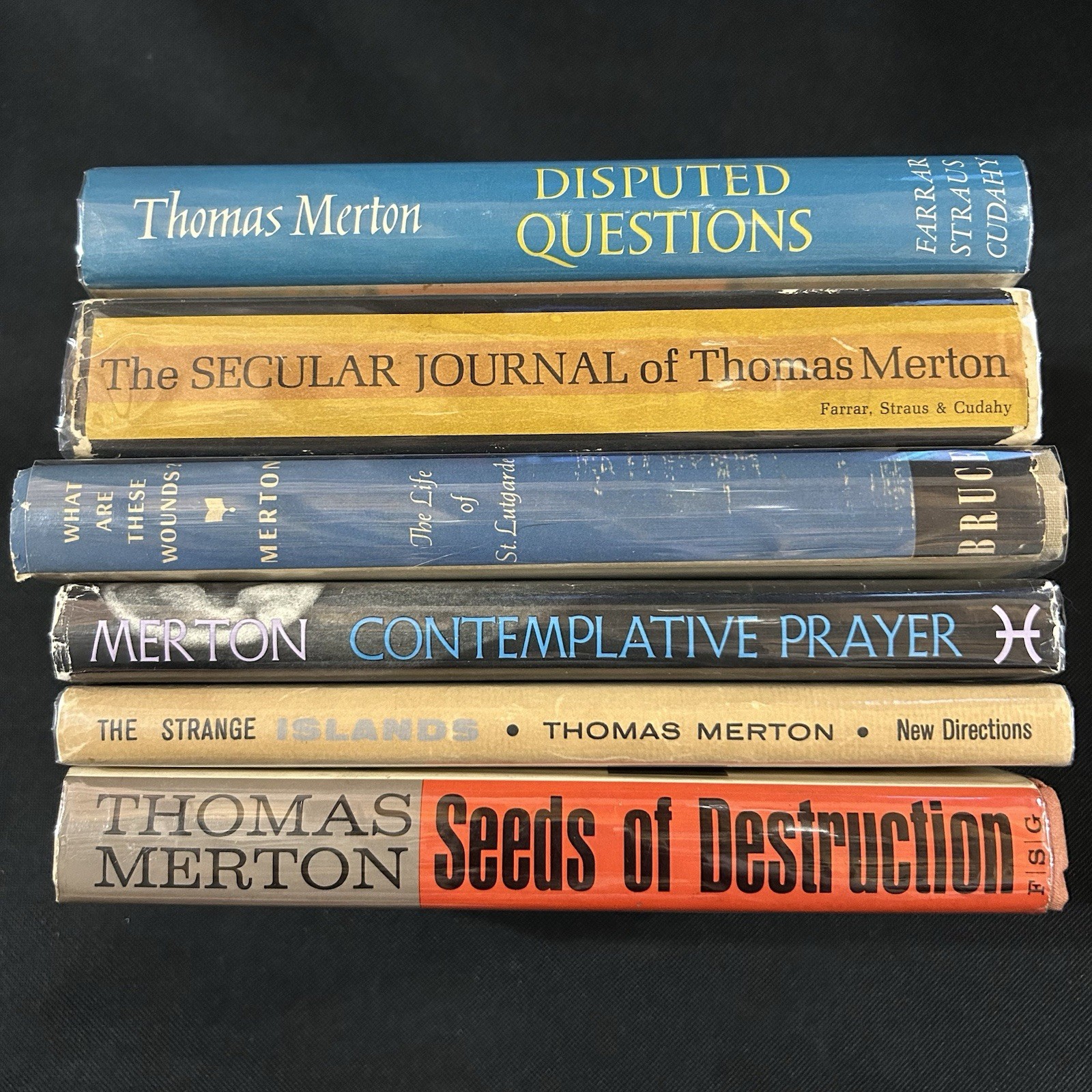 Thomas Merton Vintage Hardcover Book Lot – Some First Editions – All Hardcover