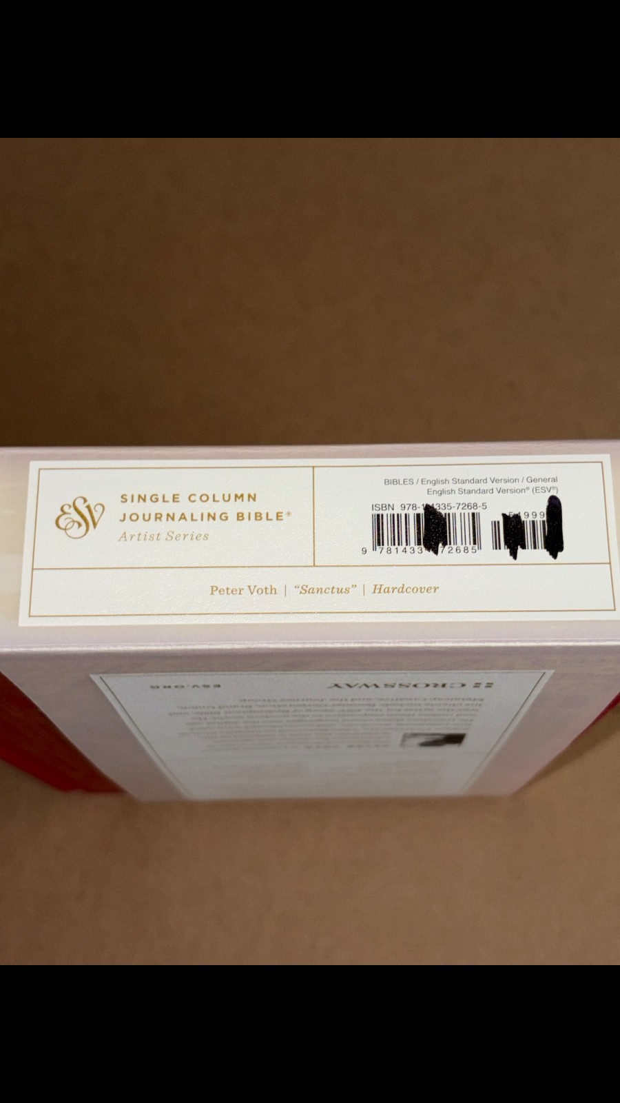 Crossway ESV Single Column Journaling Bible, Artist Series (Peter Voth, Sanctus)