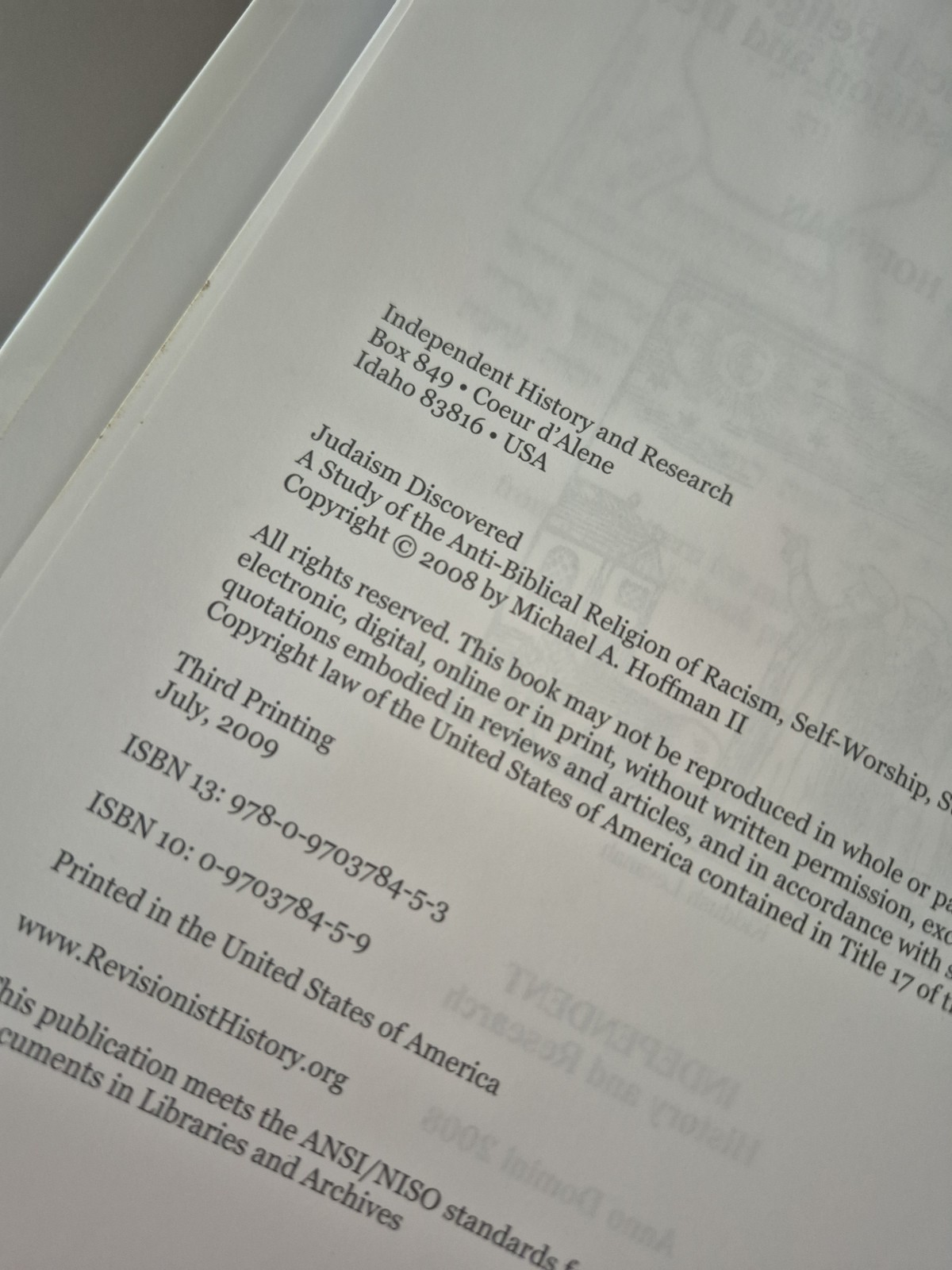 Judaism Discovered and 3 other books by Michael Hoffman